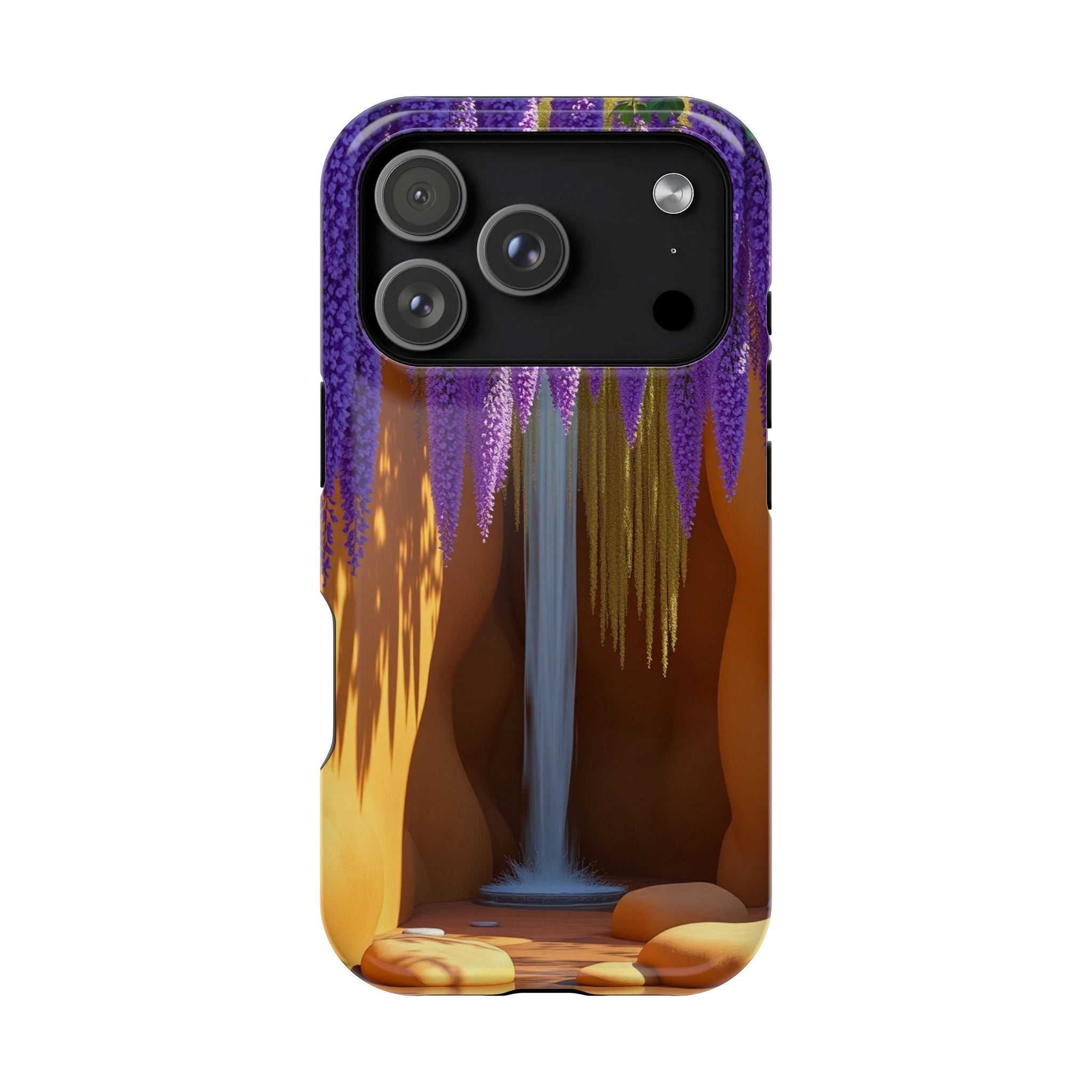 iPhone Earthy Wisteria Cascade Design Slim Everyday Designer Case · iPhone Case