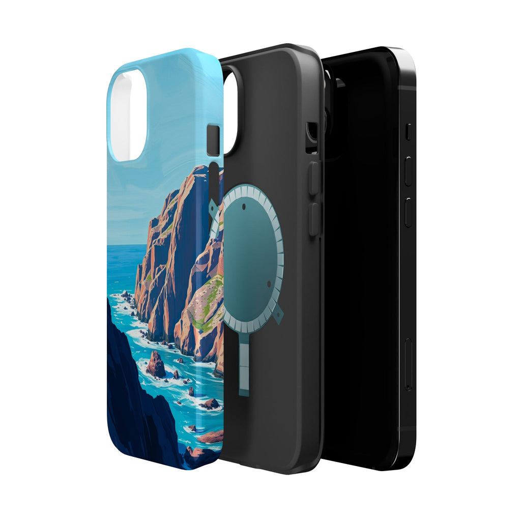 iPhone Rocky Coastline Oil Painting Impressionist iPhone Clean Minimal · iPhone