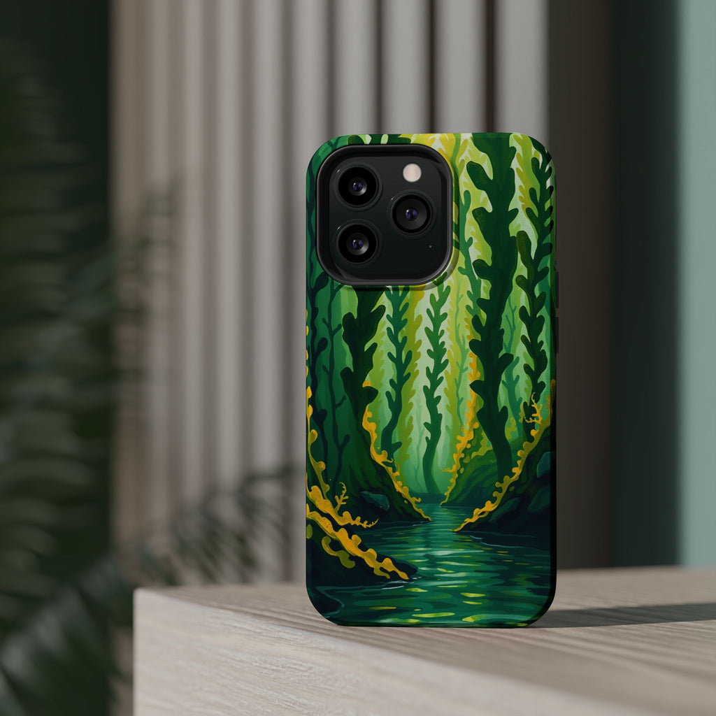 iPhone Kelp Forest Oil Painting Impressionist Slim iPhone Everyday · iPhone Case