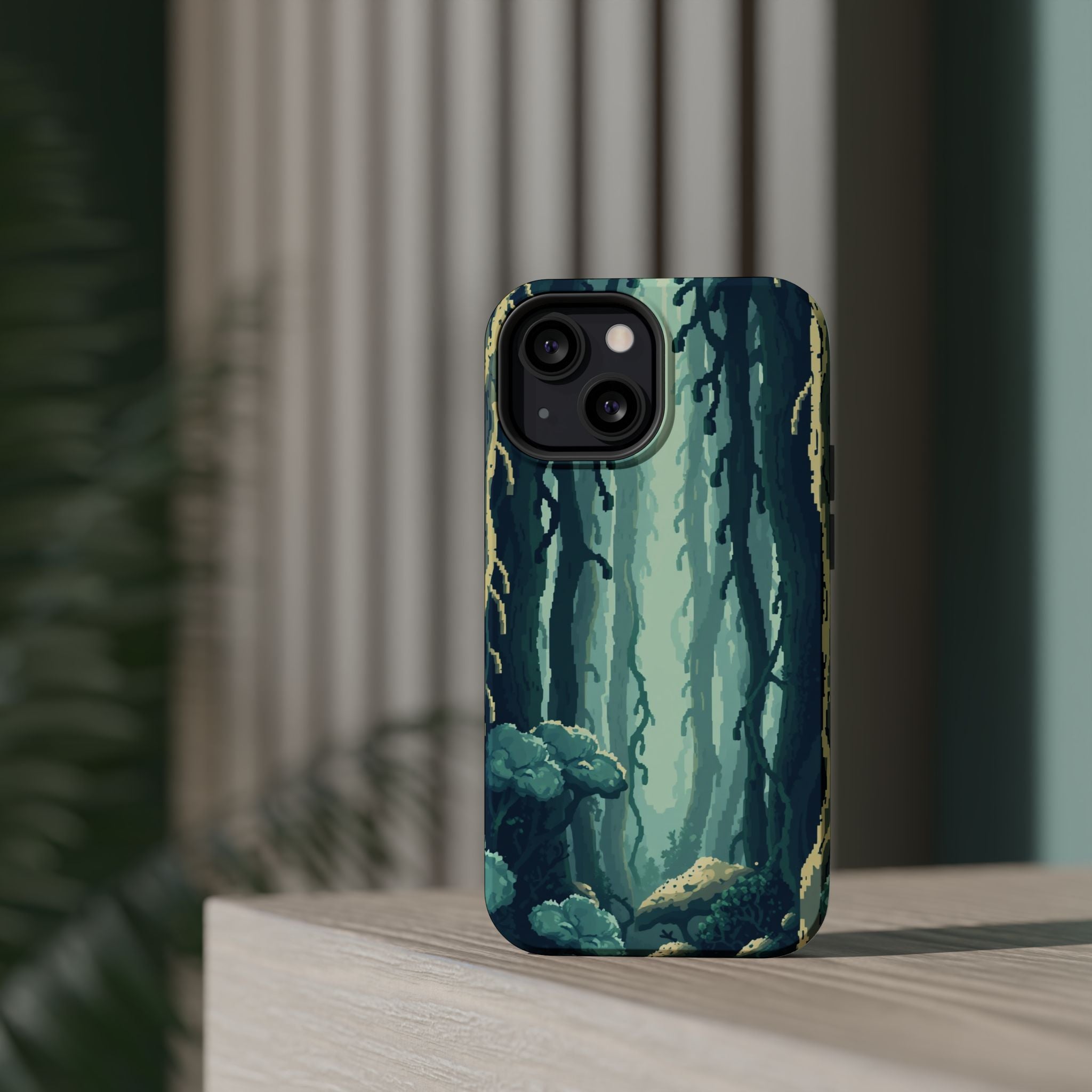 iPhone Kelp Forest Pixel Art -Bit Bold Modern Everyday Snap Case · iPhone Case