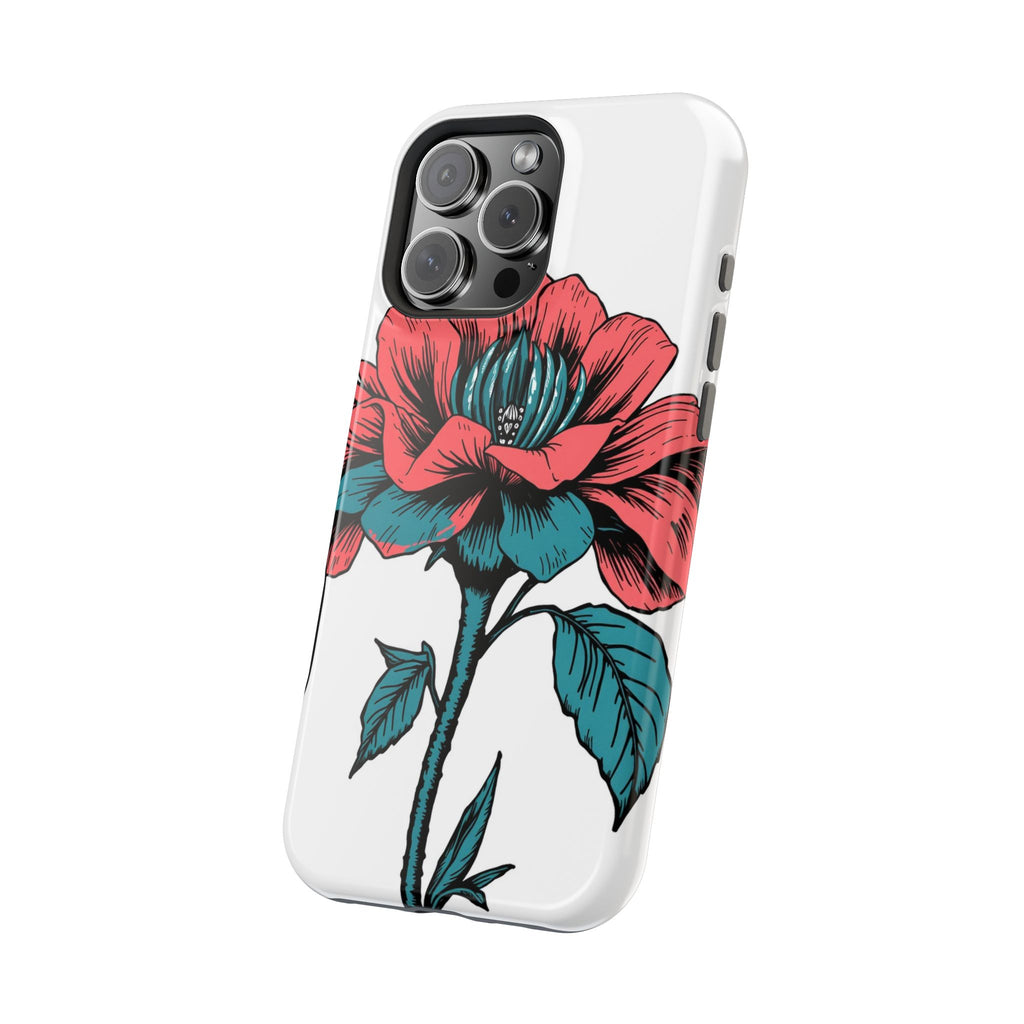 iPhone Garden Party Bloom Dark Gothic Ink Slim Snap Case · iPhone Case