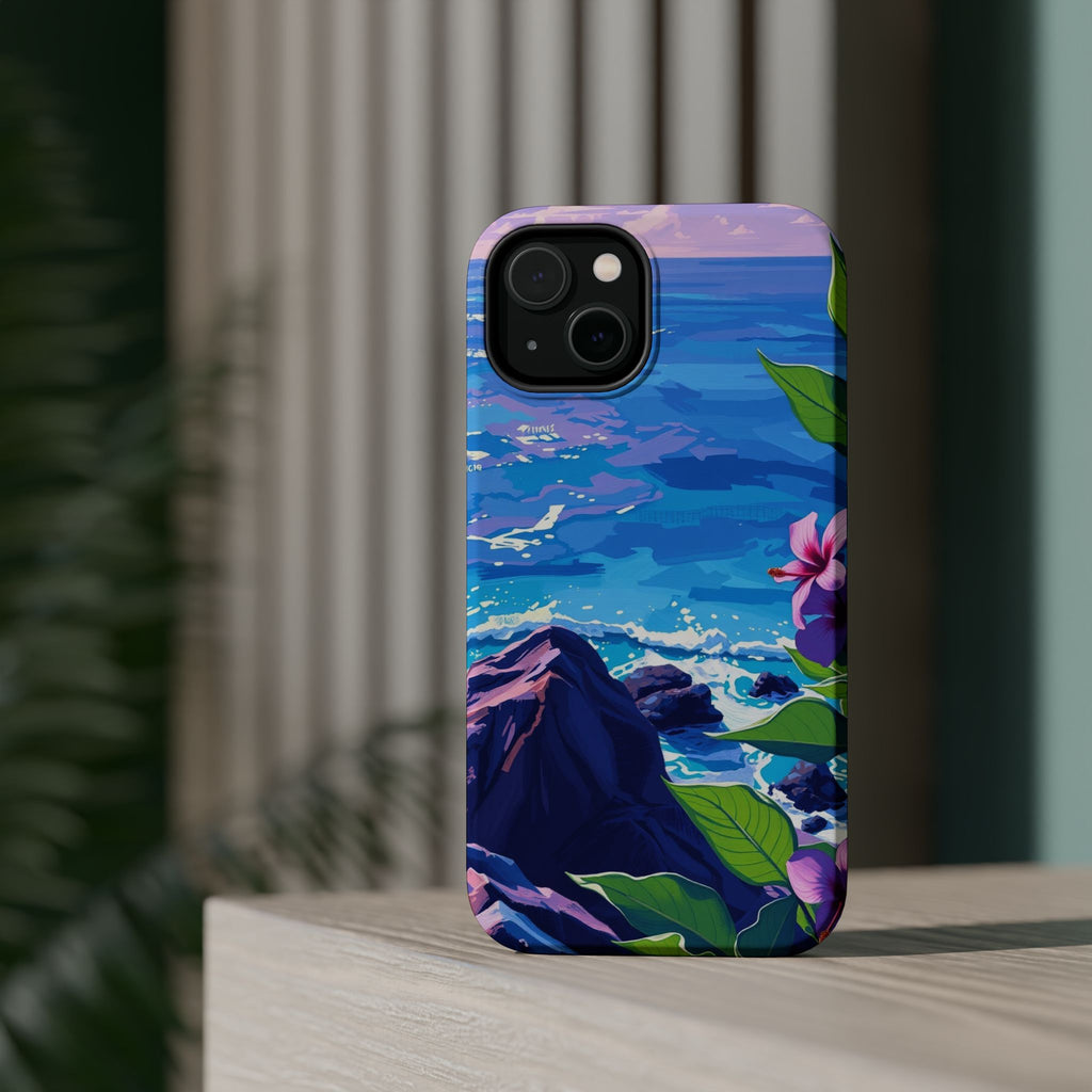 iPhone Hibiscus Coast Enchanted Art Slim Everyday Designer Case · iPhone Case