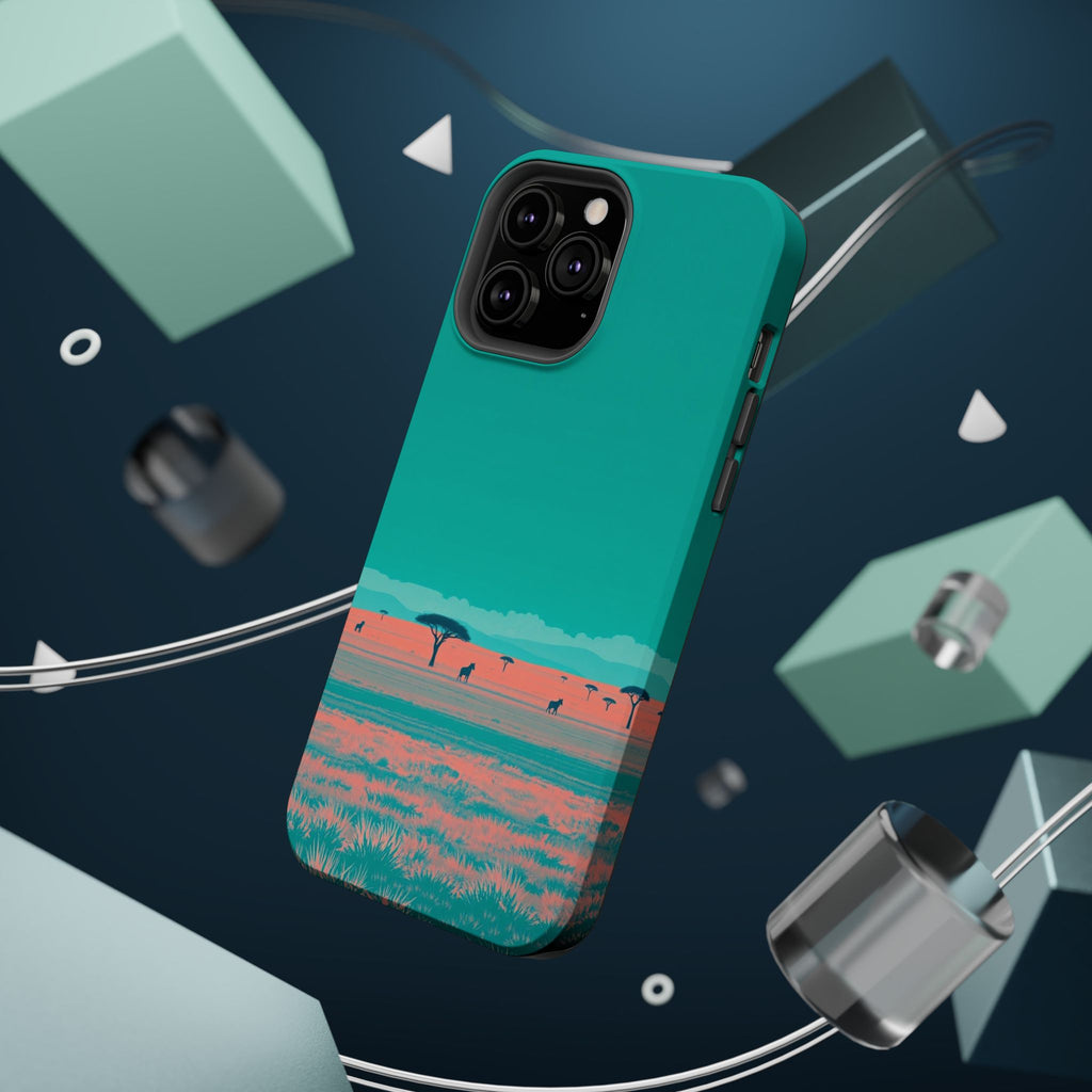 iPhone Savanna Horizon Risograph Print Slim Everyday Designer Case · iPhone Case