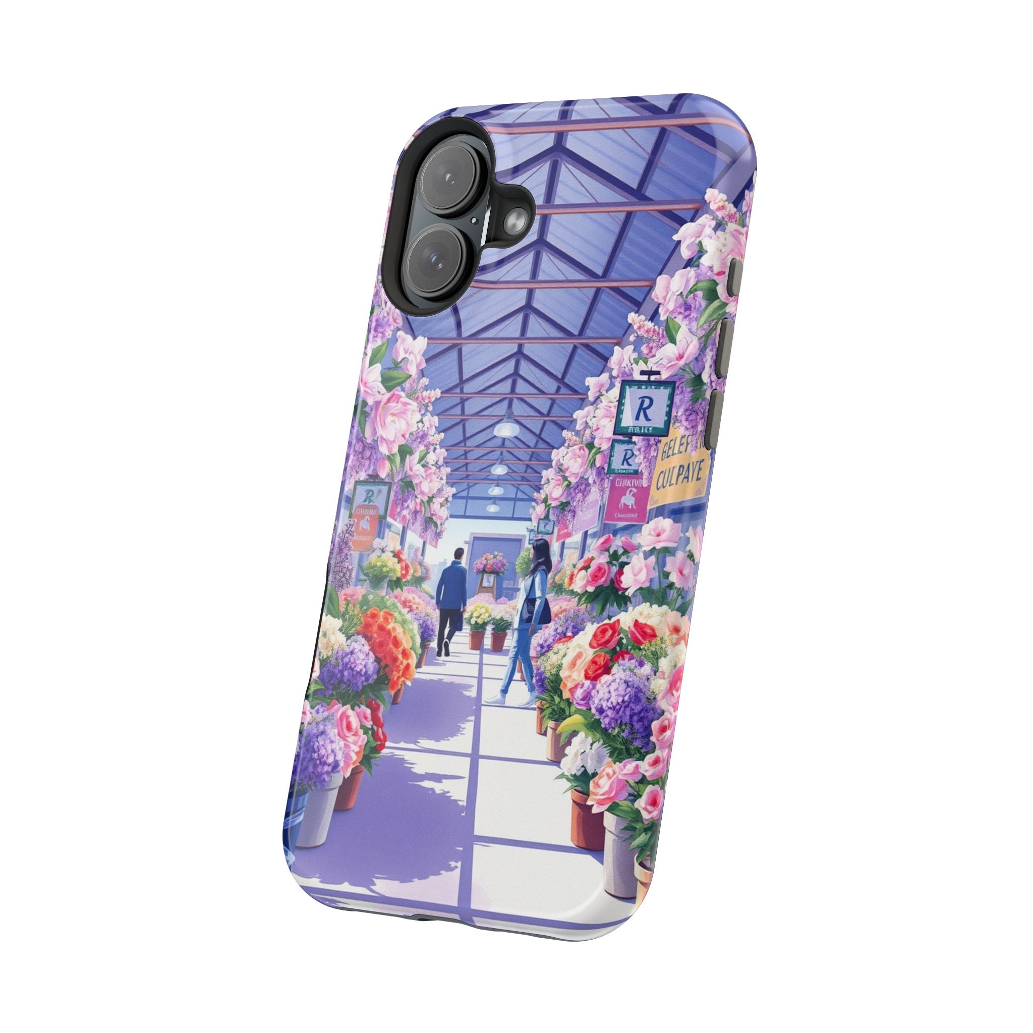 iPhone Flower Market Cinematic Art Clean Minimal Snap Cas Slim Snap Case · iPhon