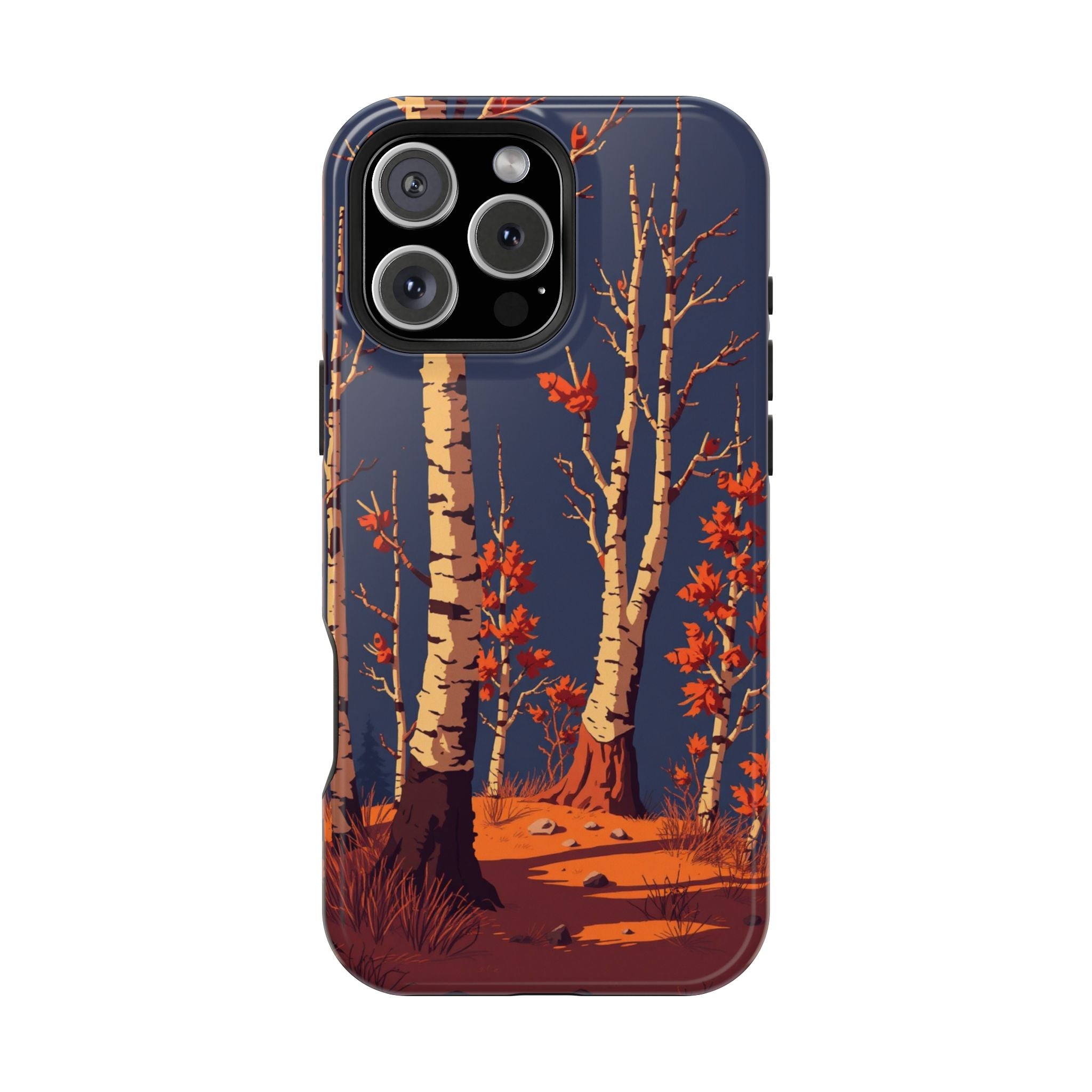 iPhone Birch Grove Pixel Art -Bit Bold Modern Everyday Snap Case · iPhone Case