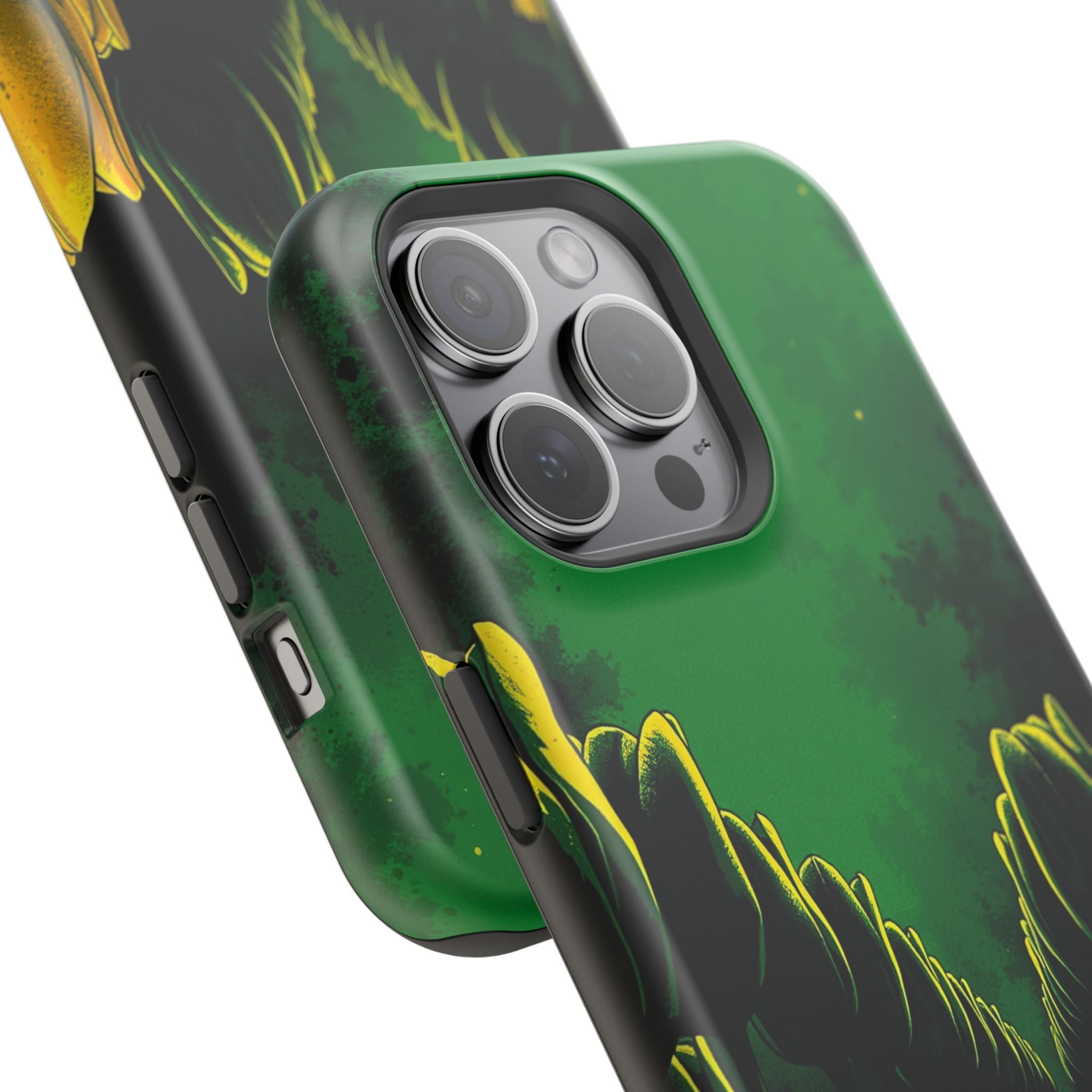 iPhone Tulip Row Emerald Green And Gold Slim Snap Case · iPhone Case