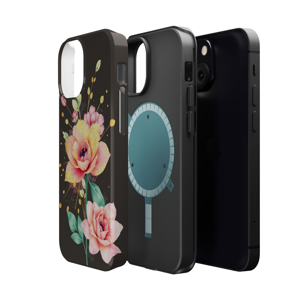 iPhone Earthy Floral Watercolor Splash Design Clean iPhone 14 Minimal · iPhone C
