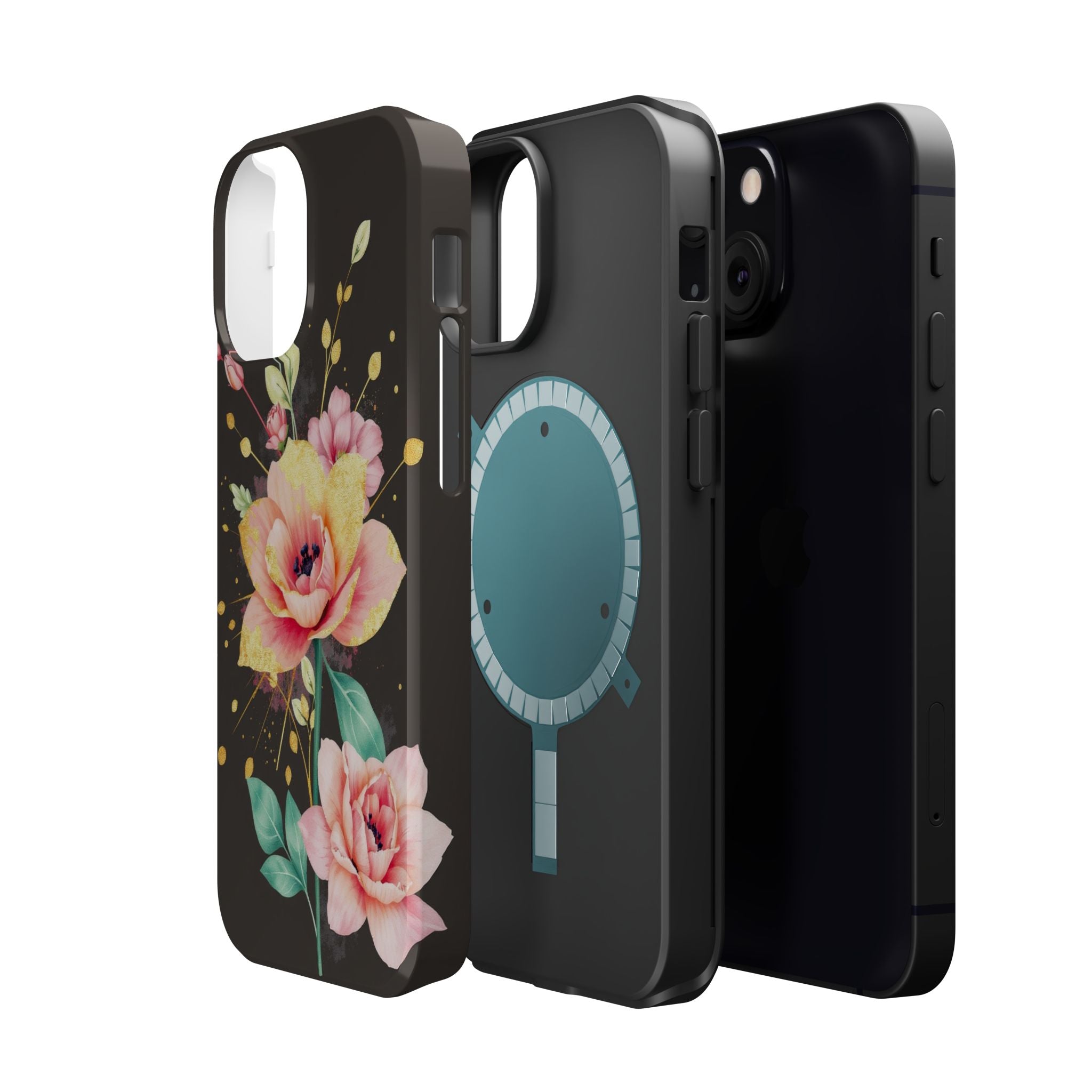 iPhone Earthy Floral Watercolor Splash Design Clean iPhone 14 Minimal · iPhone C