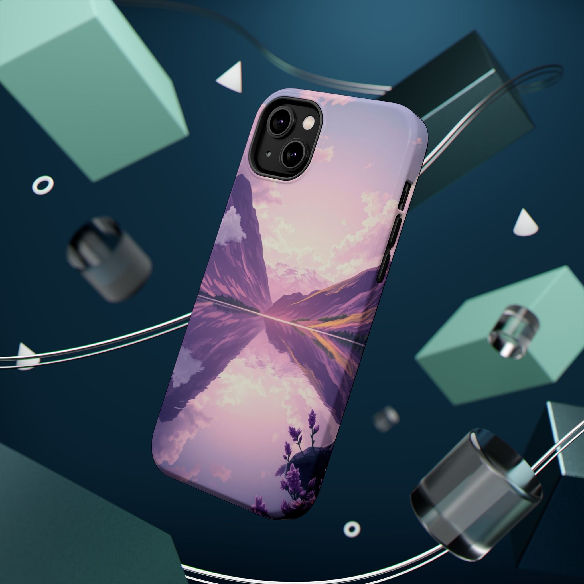 iPhone Lavender And Pearl Fjord Reflection Slim iPhone Everyday · iPhone Case