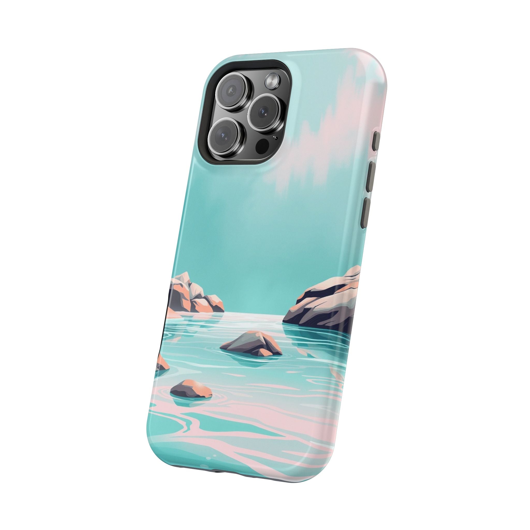 iPhone Vibrant Tidal Pool Design Bold Modern Everyday Snap Case · iPhone Case