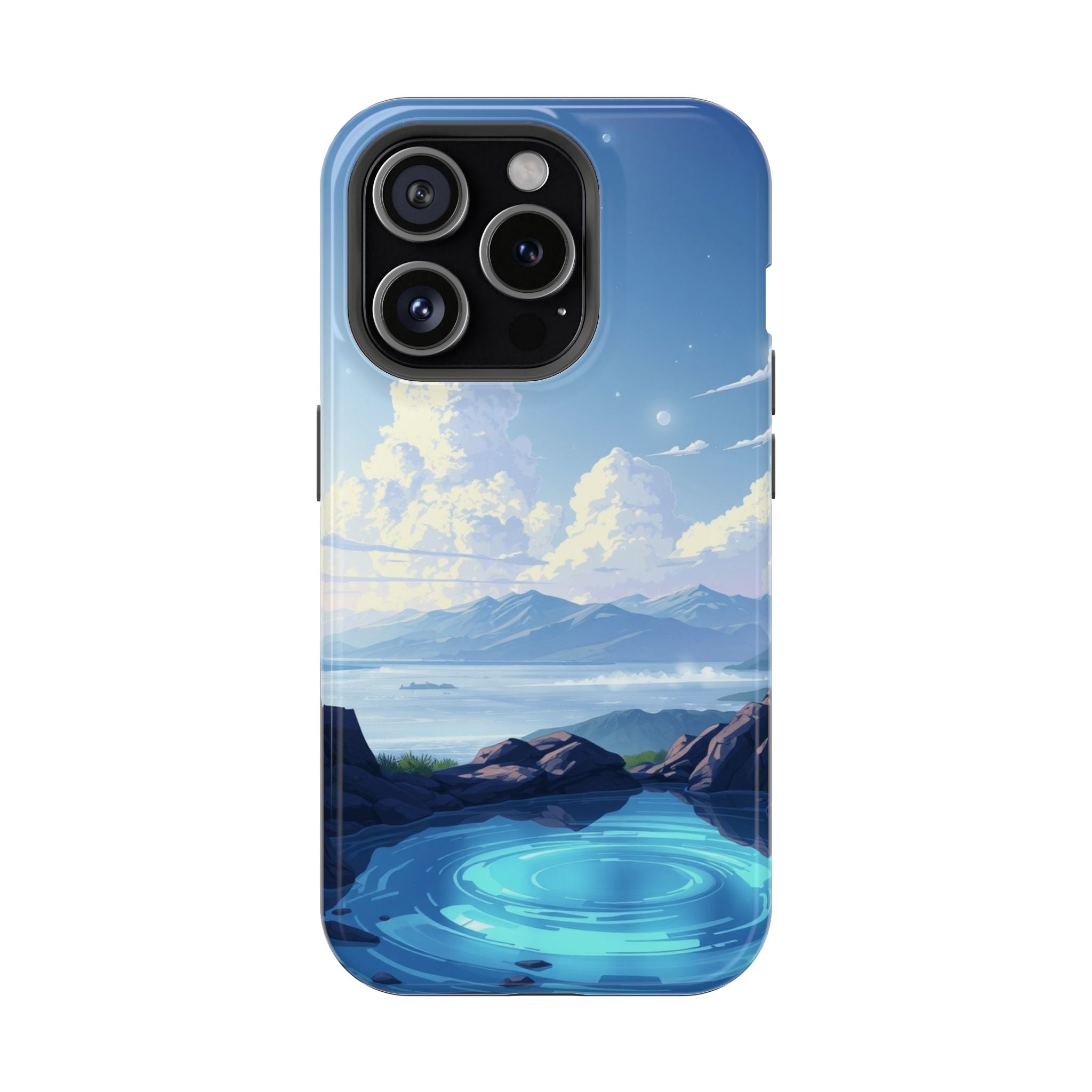 iPhone Earthy Tidal Pool Design 18 Bold Modern Everyday Snap Case · iPhone Case