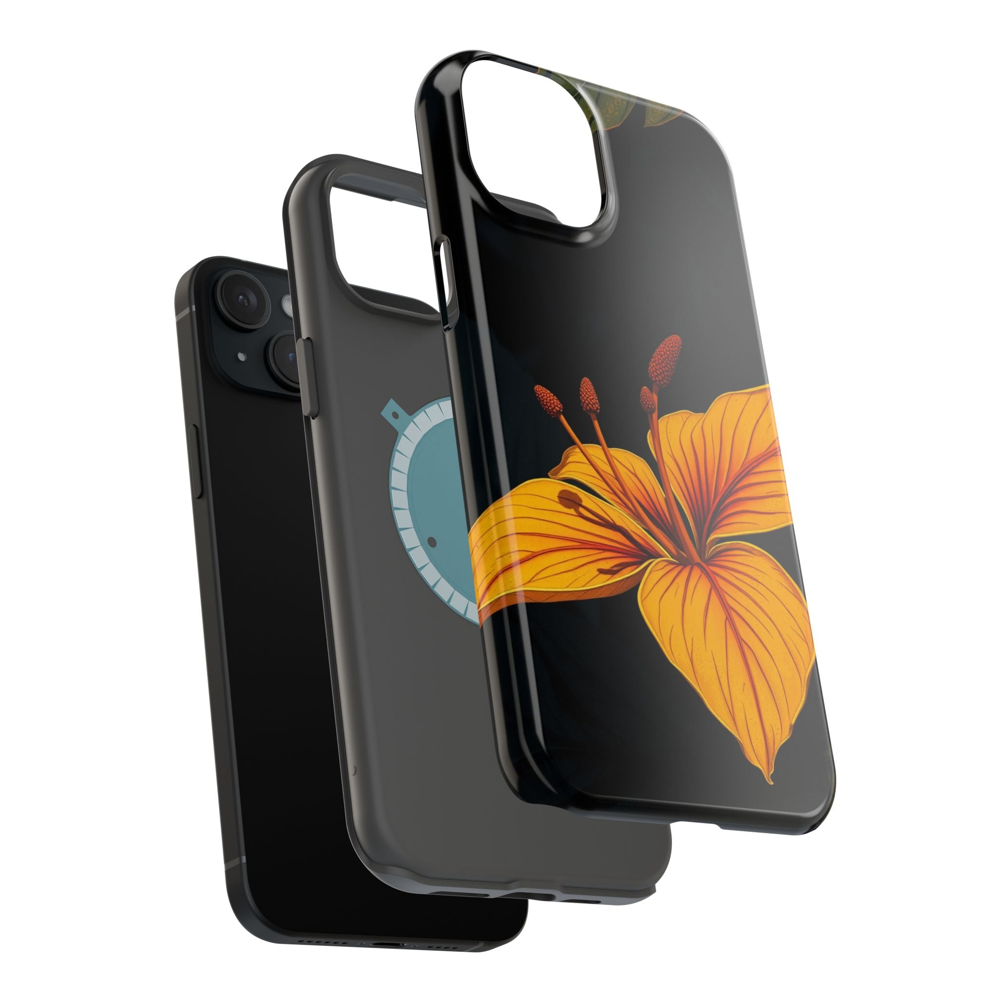 iPhone Earthy Tropical Bloom Design Artistic Everyday Cas Slim Snap Case · iPhon
