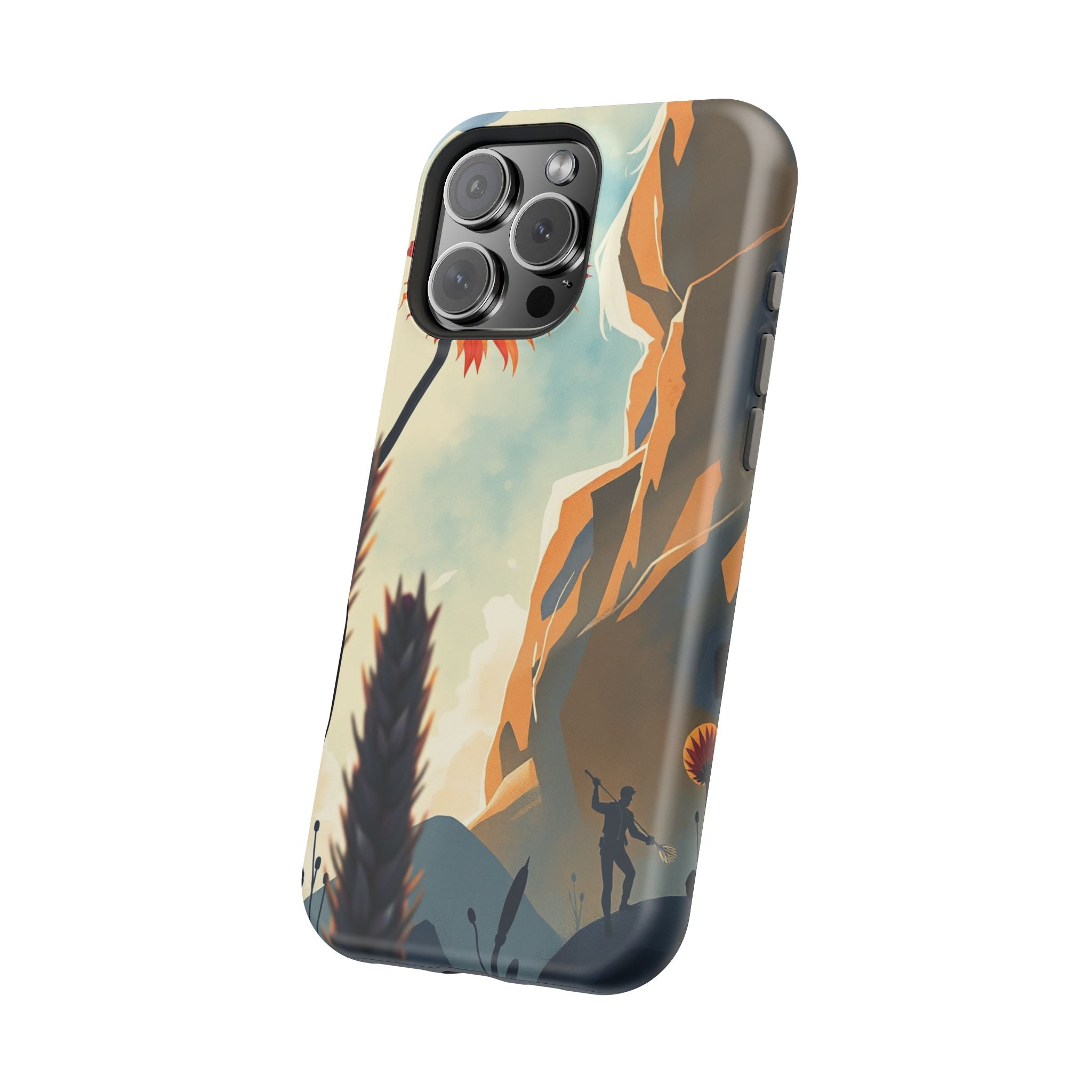 iPhone Bud Burst Vibrant Watercolor Artistic Everyday Cas Slim Snap Case · iPhon