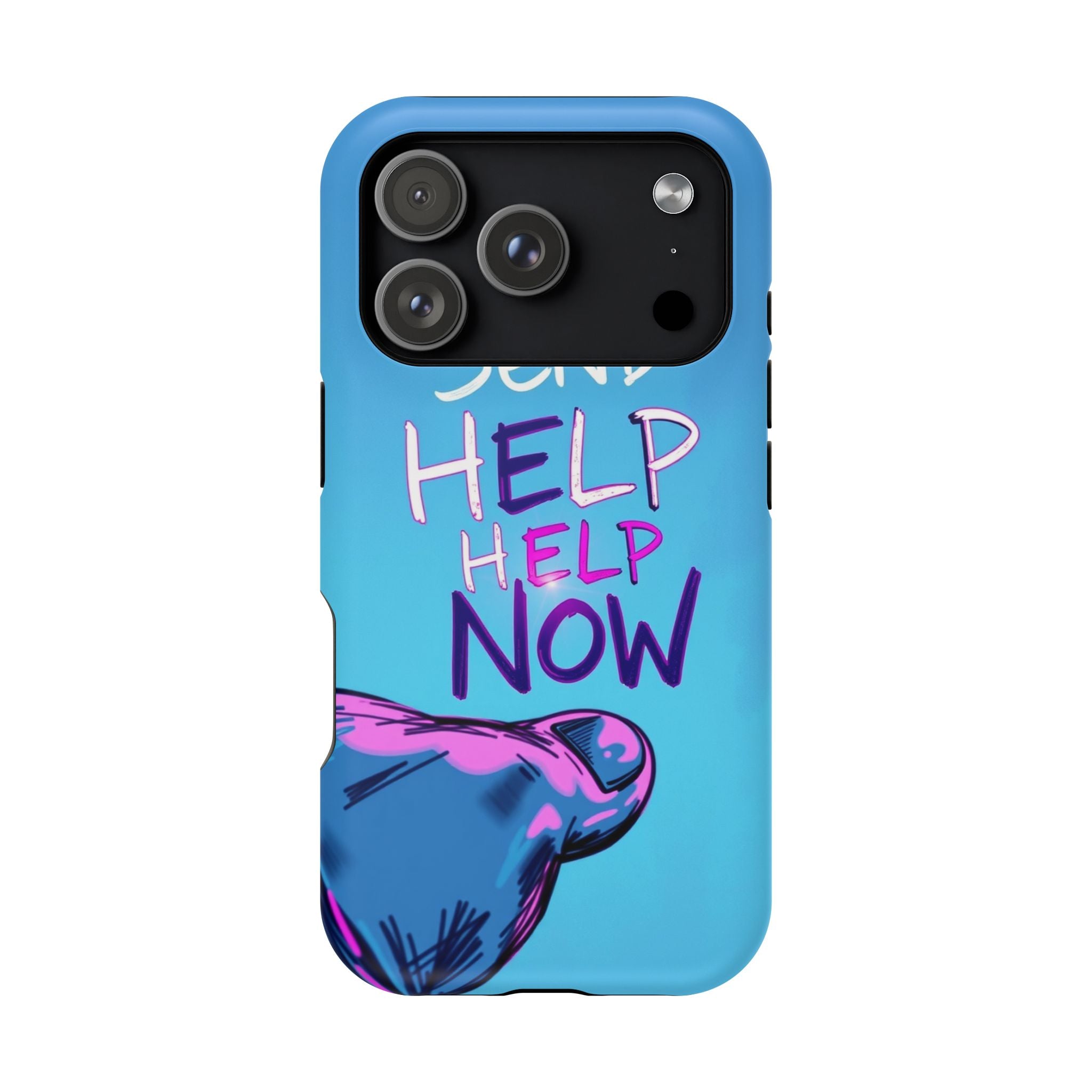 iPhone Radiant Send Help Now Design Slim Everyday Designer Case · iPhone Case