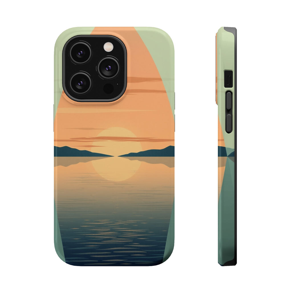 iPhone Sage And Ivory Lake at Twilight Slim Everyday Designer Case · iPhone Case