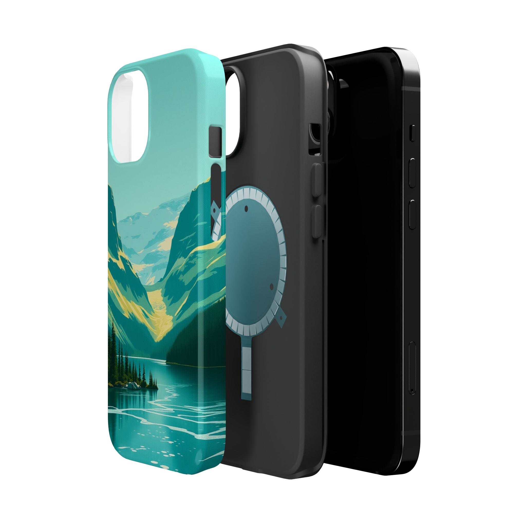 iPhone Radiant Glacier Lake Design Bold Modern Everyday Snap Case · iPhone Case