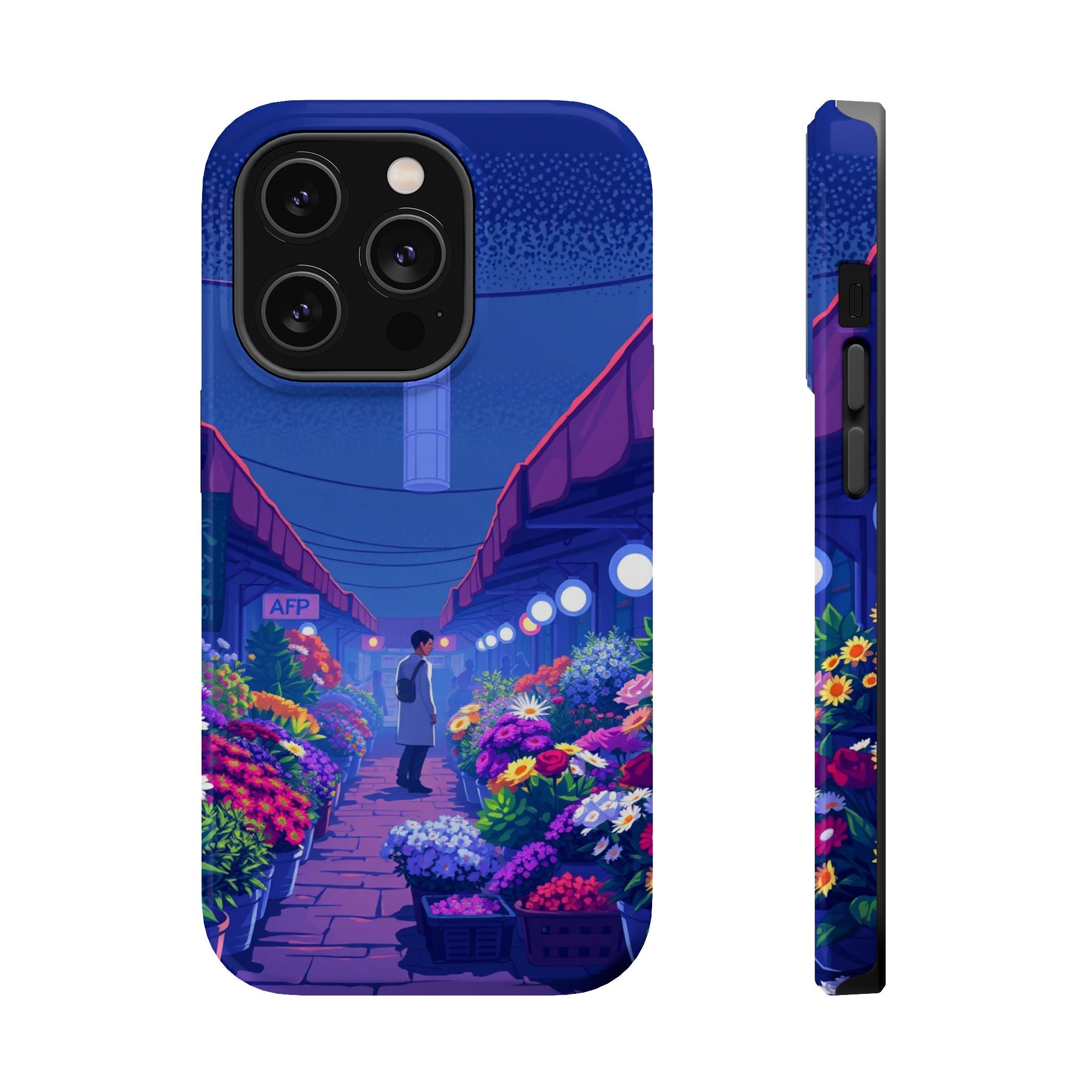 iPhone Flower Market Electric Art Bold Modern Everyday Snap Case · iPhone Case