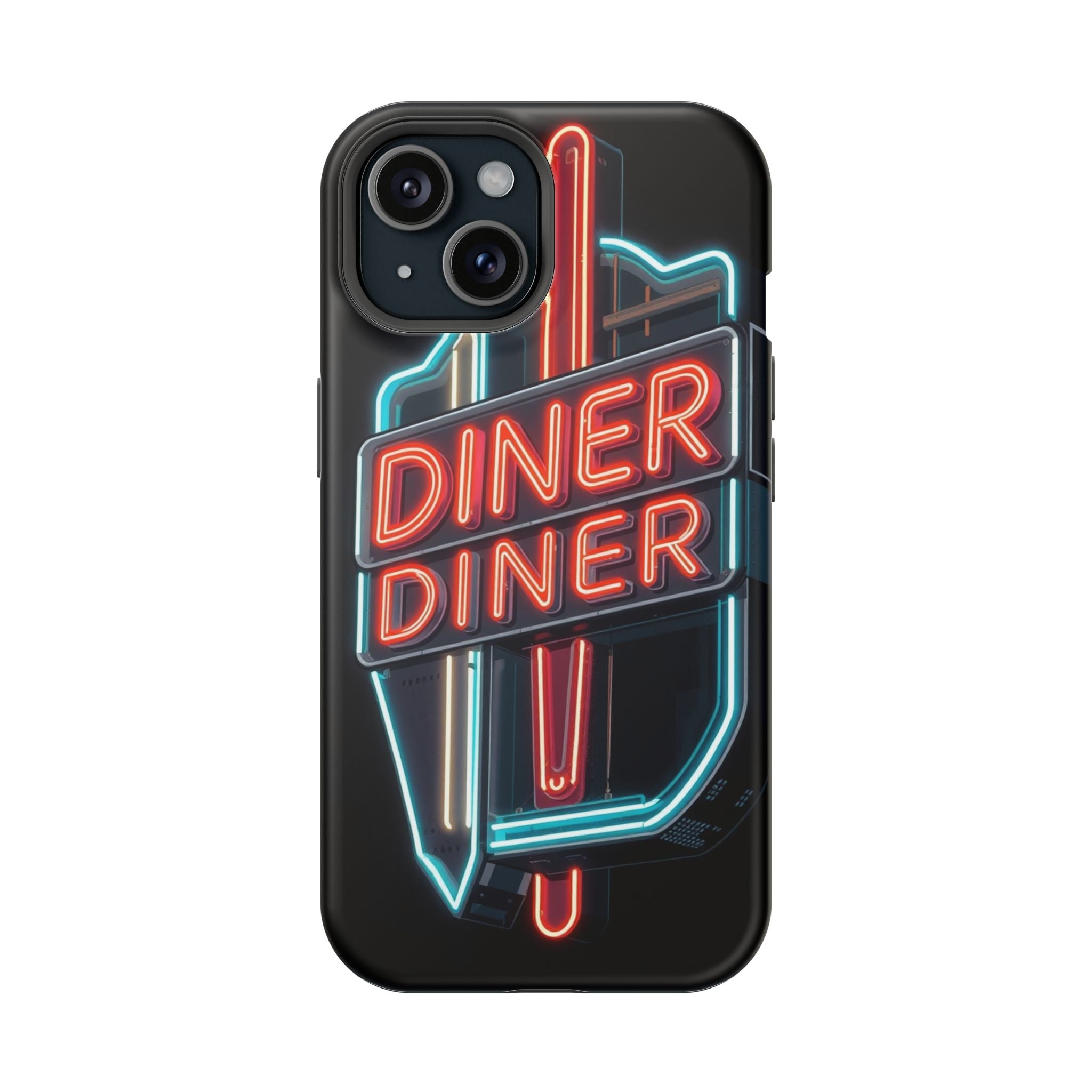 iPhone Neon Diner Sign Electric Art Slim Everyday Designer Case · iPhone Case