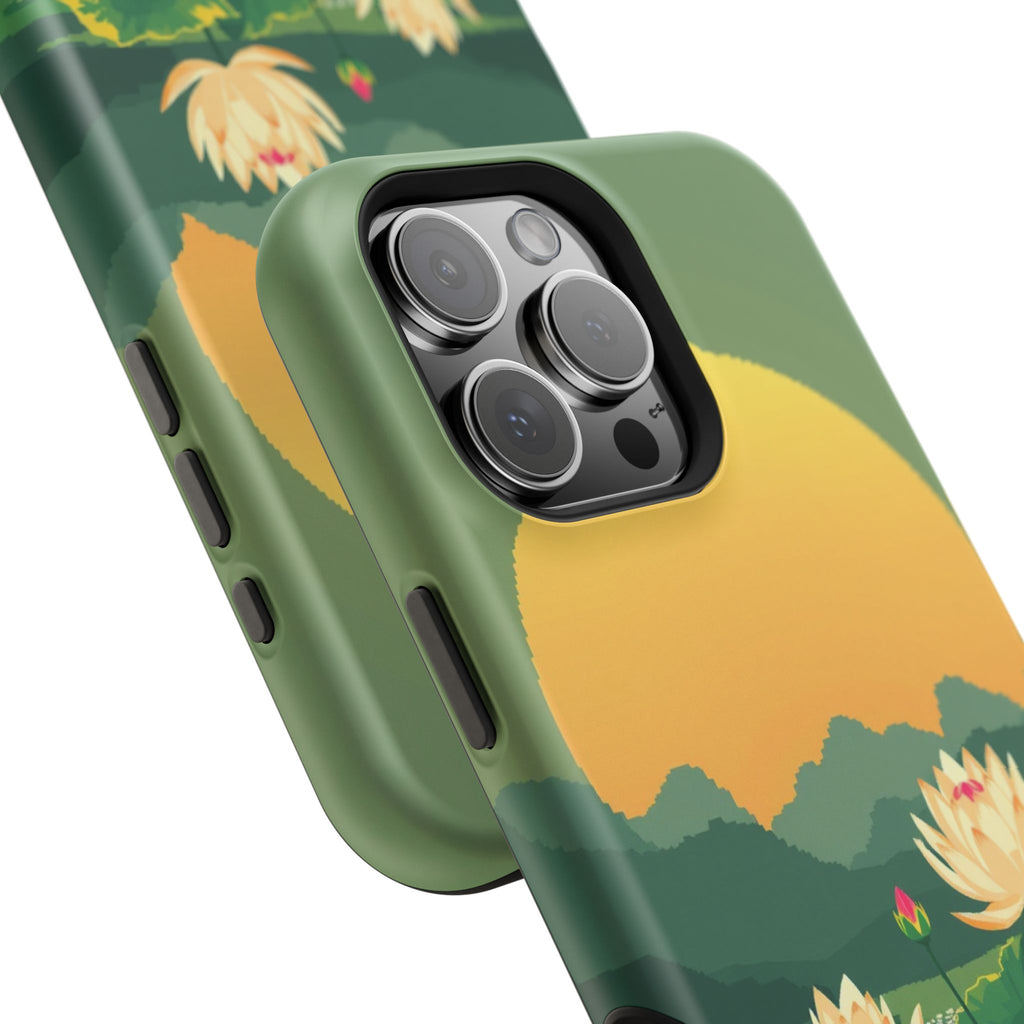 iPhone Lotus Pond Enchanted Art Slim Everyday Designer Case · iPhone Case
