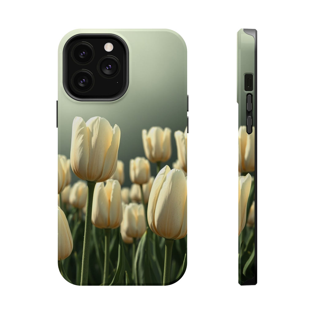 iPhone Tulip Row Serene Design Slim Everyday Designer Case · iPhone Case