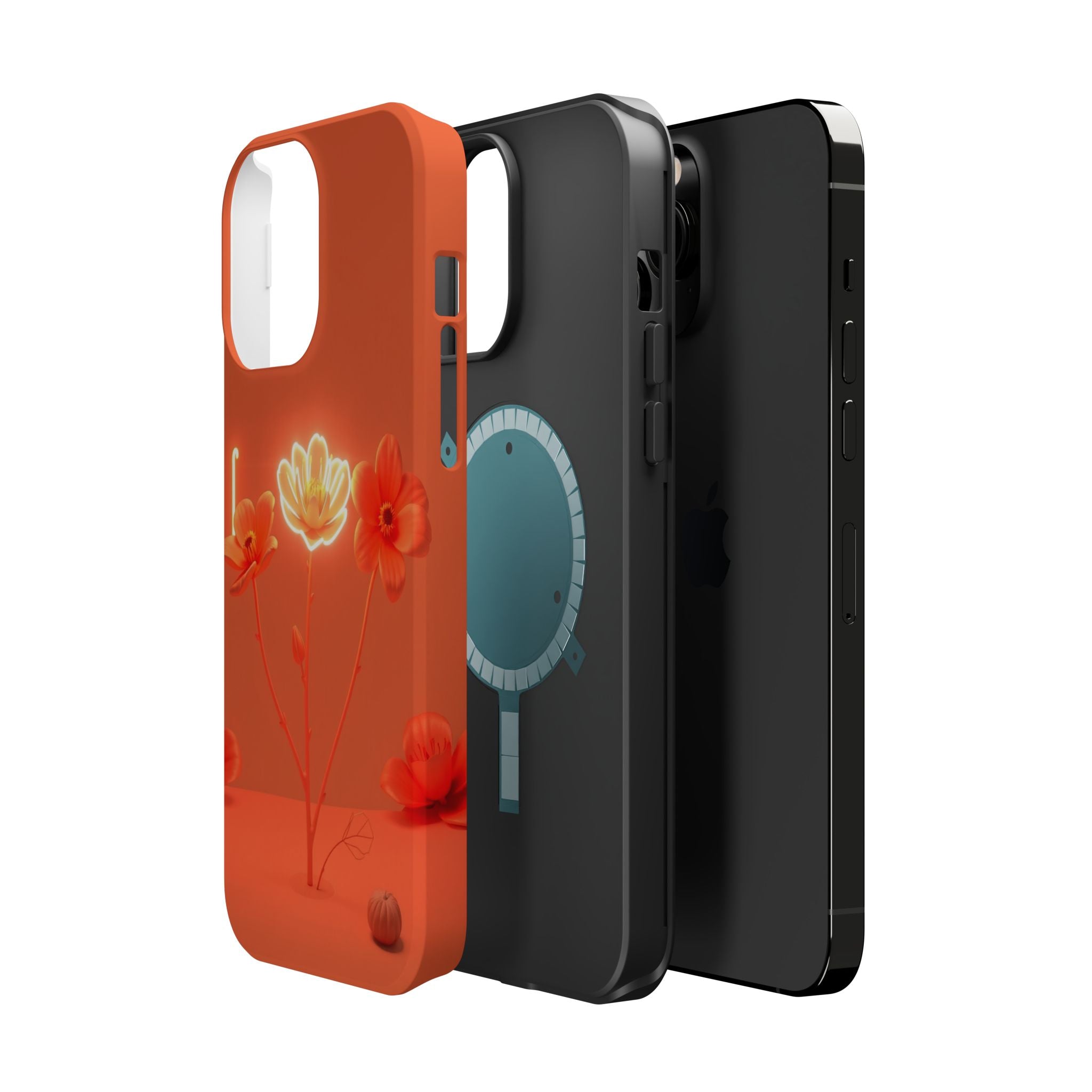 iPhone Neon Floral Enchanted Art Bold Modern Everyday Snap Case · iPhone Case