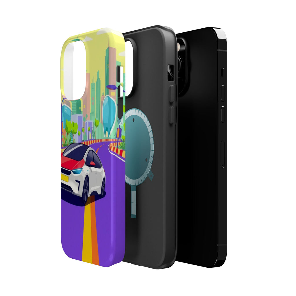 iPhone Electric Car Future Kids Fun Phone Case Gift Slim Snap Case · iPhone Case