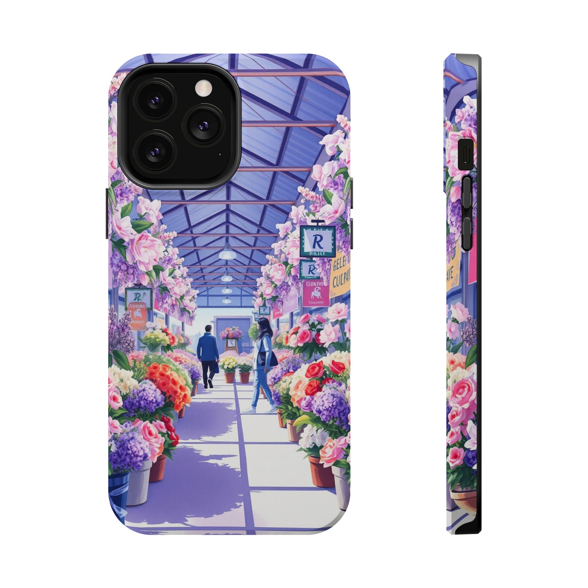 iPhone Flower Market Cinematic Art Clean Minimal Snap Cas Slim Snap Case · iPhon