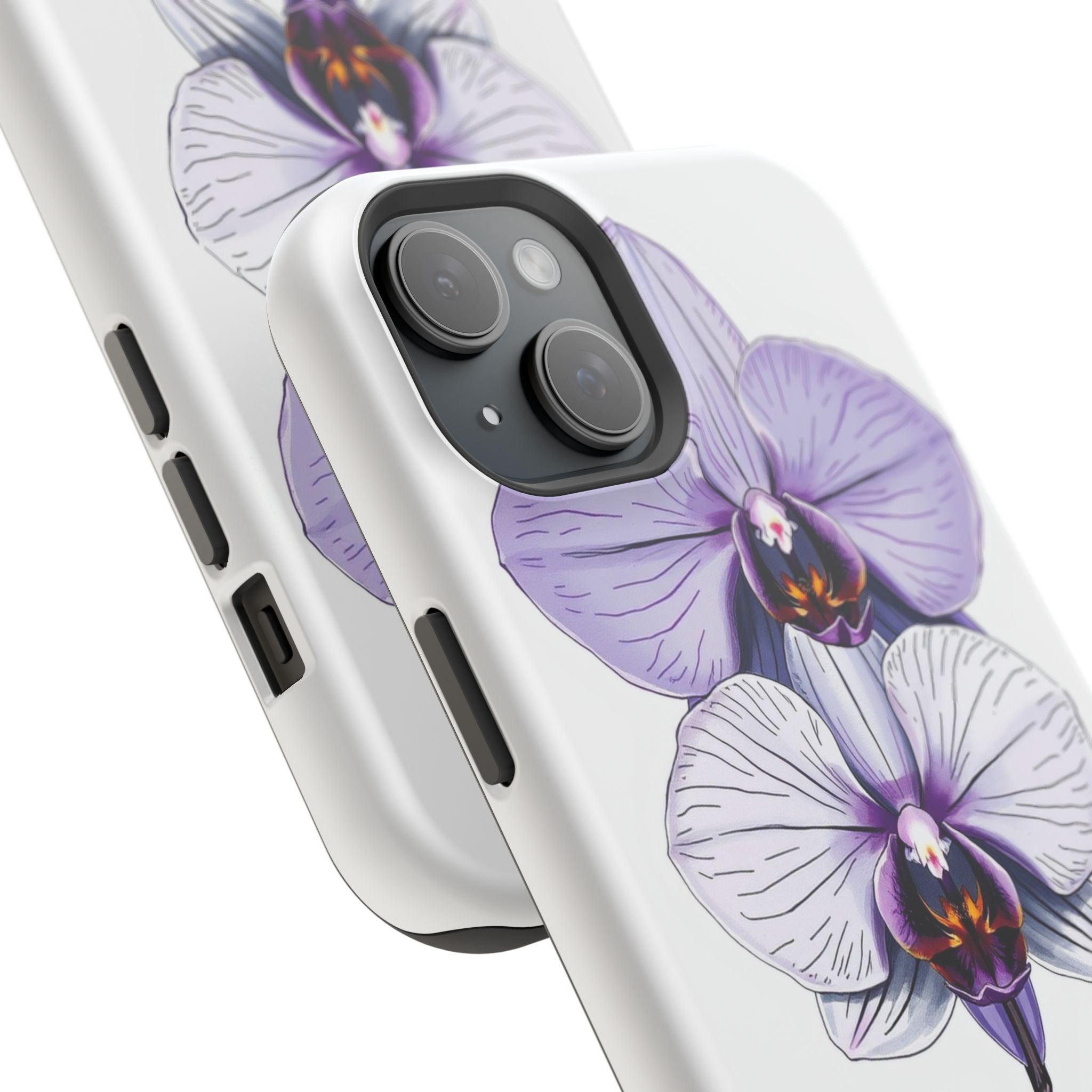 iPhone Orchid Study Hand-Drawn Sketch Slim Everyday Designer Case · iPhone Case