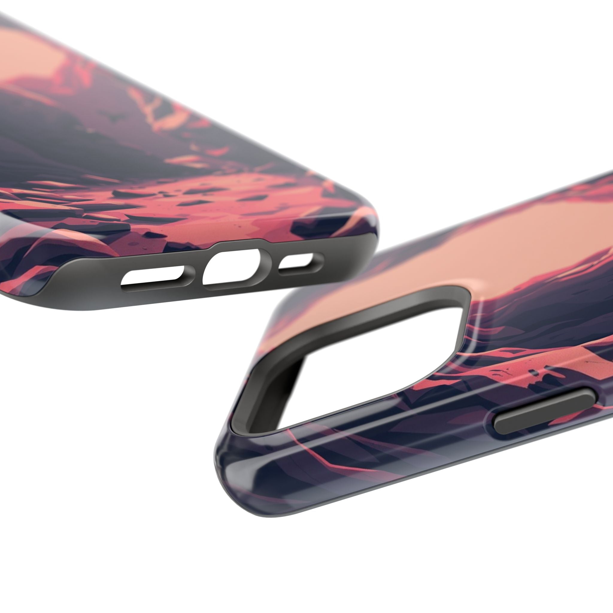 iPhone Rose Pink And Cream Dark Crystal Cave Slim Everyday Designer Case · iPhon
