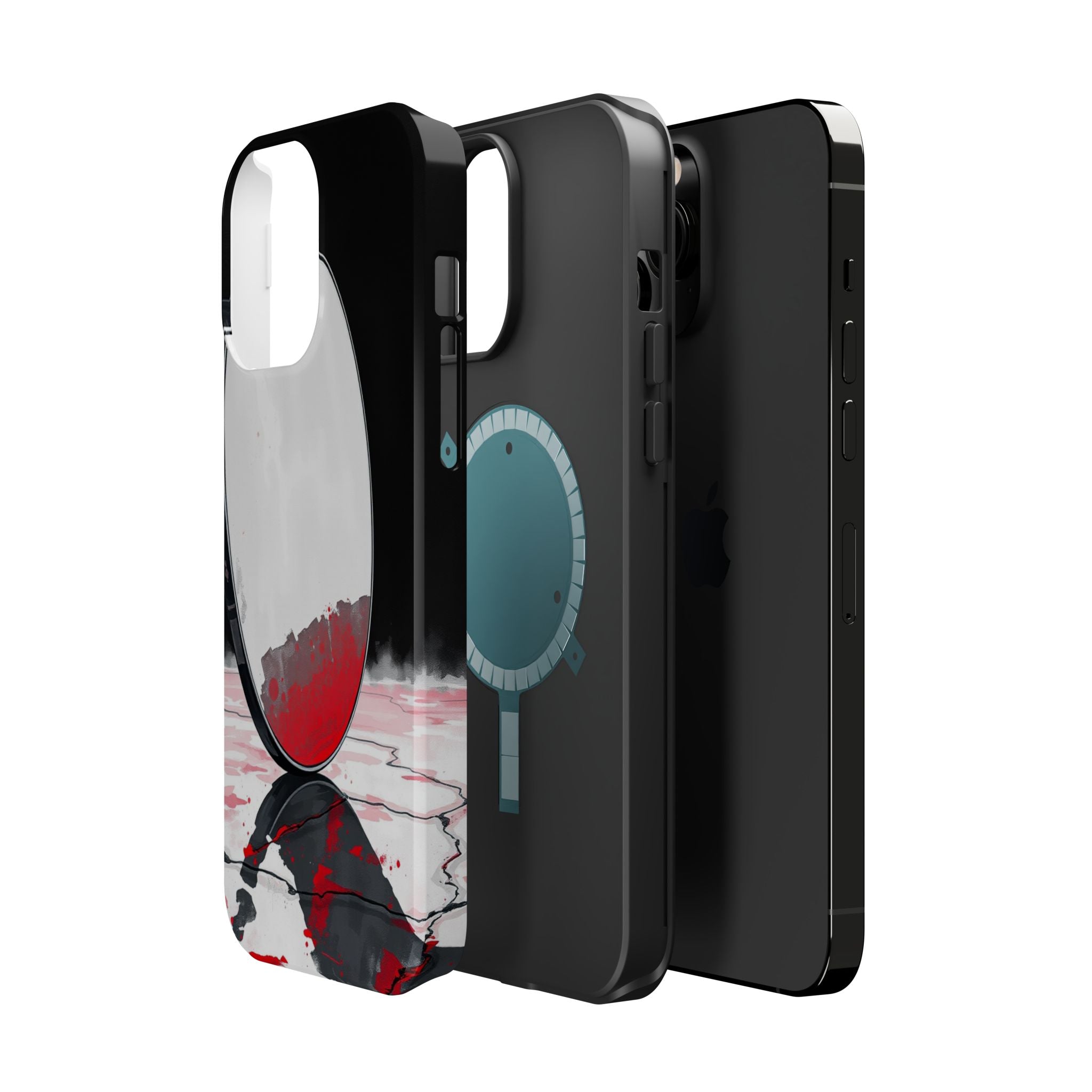 iPhone Earthy Salt Flat Mirror Design Slim Everyday Designer Case · iPhone Case
