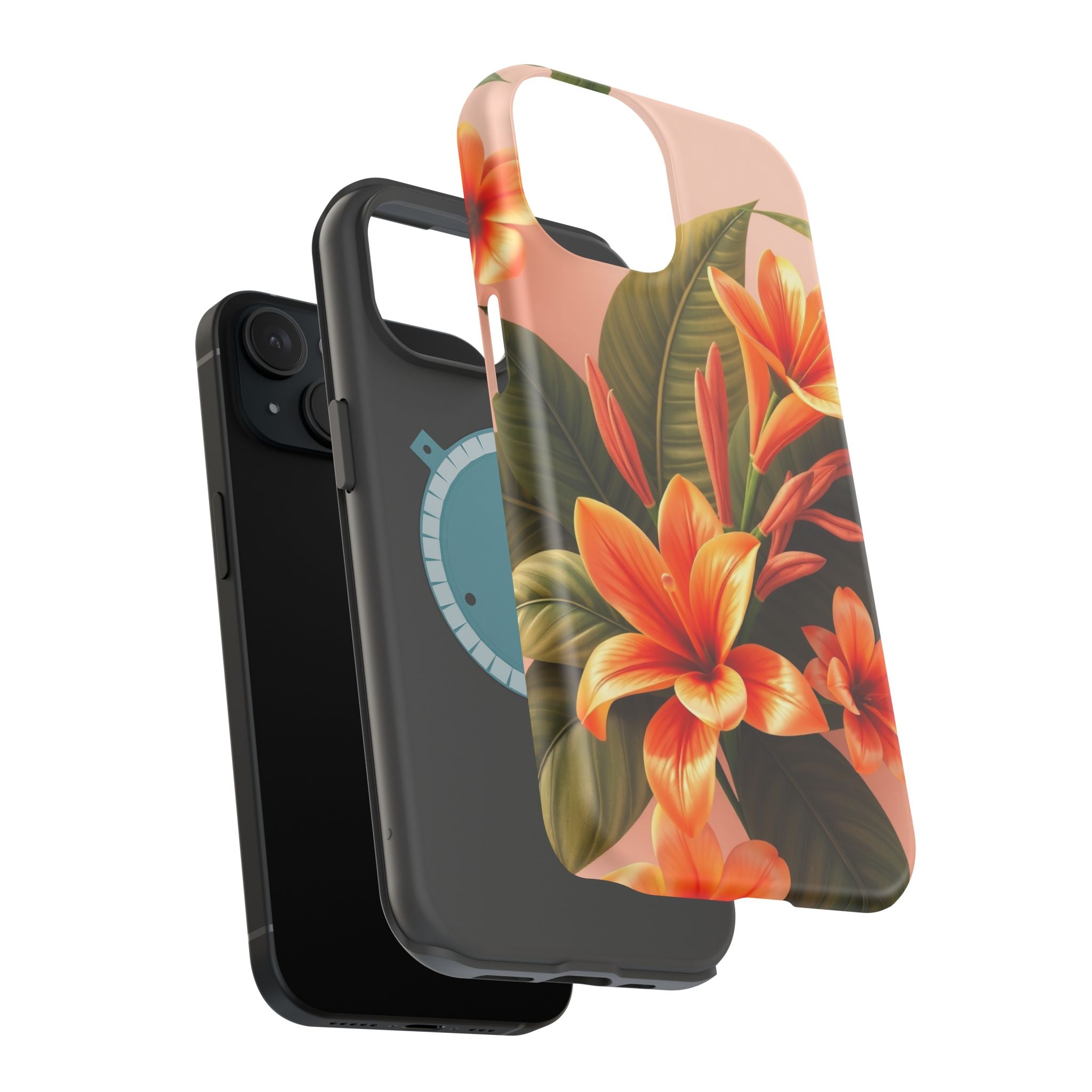 iPhone Tropical Bloom 3D Digital Bold Modern Everyday Snap Case · iPhone Case