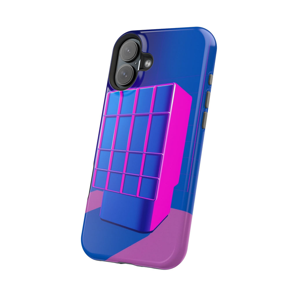 iPhone Earthy 80s Grid Synthwave Design Slim Everyday Designer Case · iPhone Cas