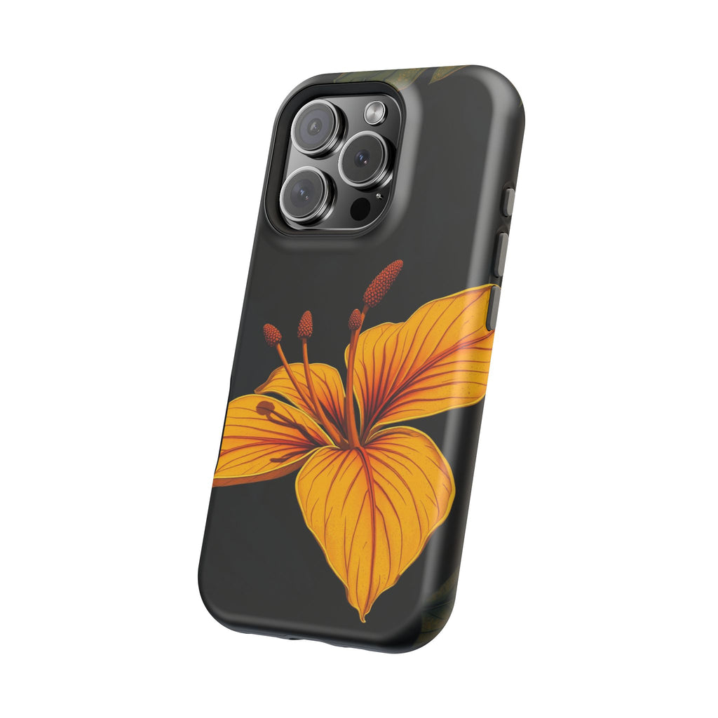 iPhone Earthy Tropical Bloom Design Artistic Everyday Cas Slim Snap Case · iPhon