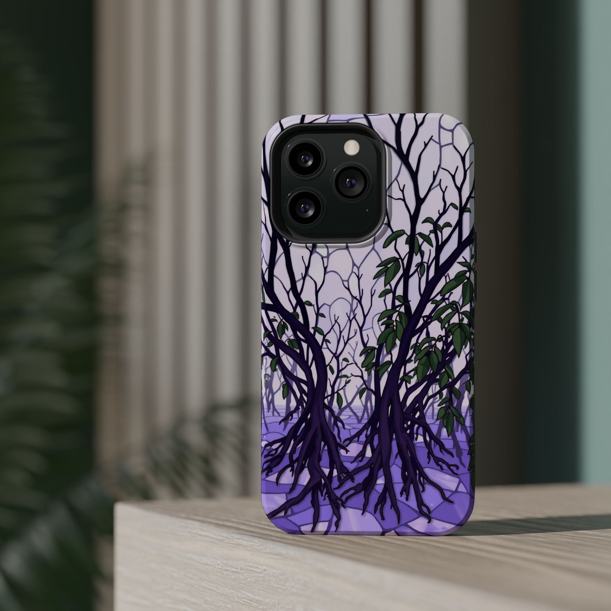 iPhone Lavender And Pearl Mangrove Roots Slim Everyday iPhone Designer · iPhone