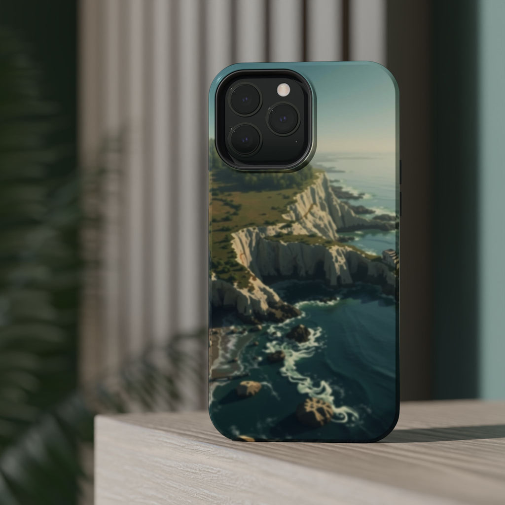 iPhone Shoreline Aerial Mystic Art Bold Modern Everyday Snap Case · iPhone Case