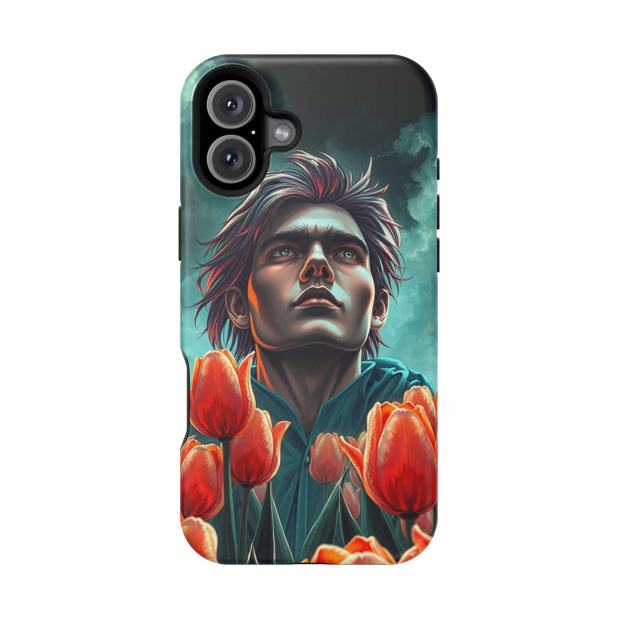 iPhone Tulip Row Electric Art Slim Everyday Designer Case · iPhone Case