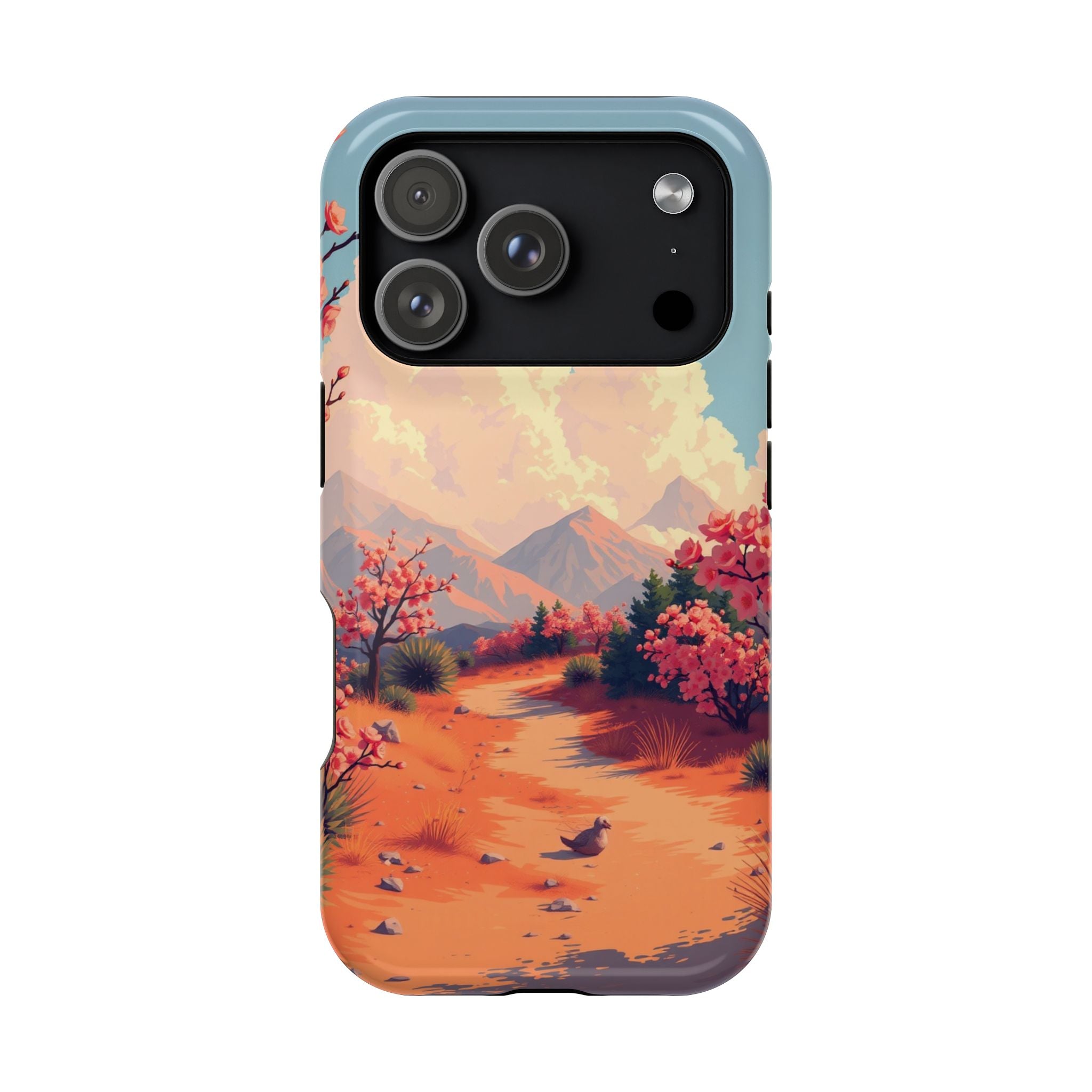 iPhone Burnt Orange And Sand Blossom Trail Slim iPhone Everyday · iPhone Case