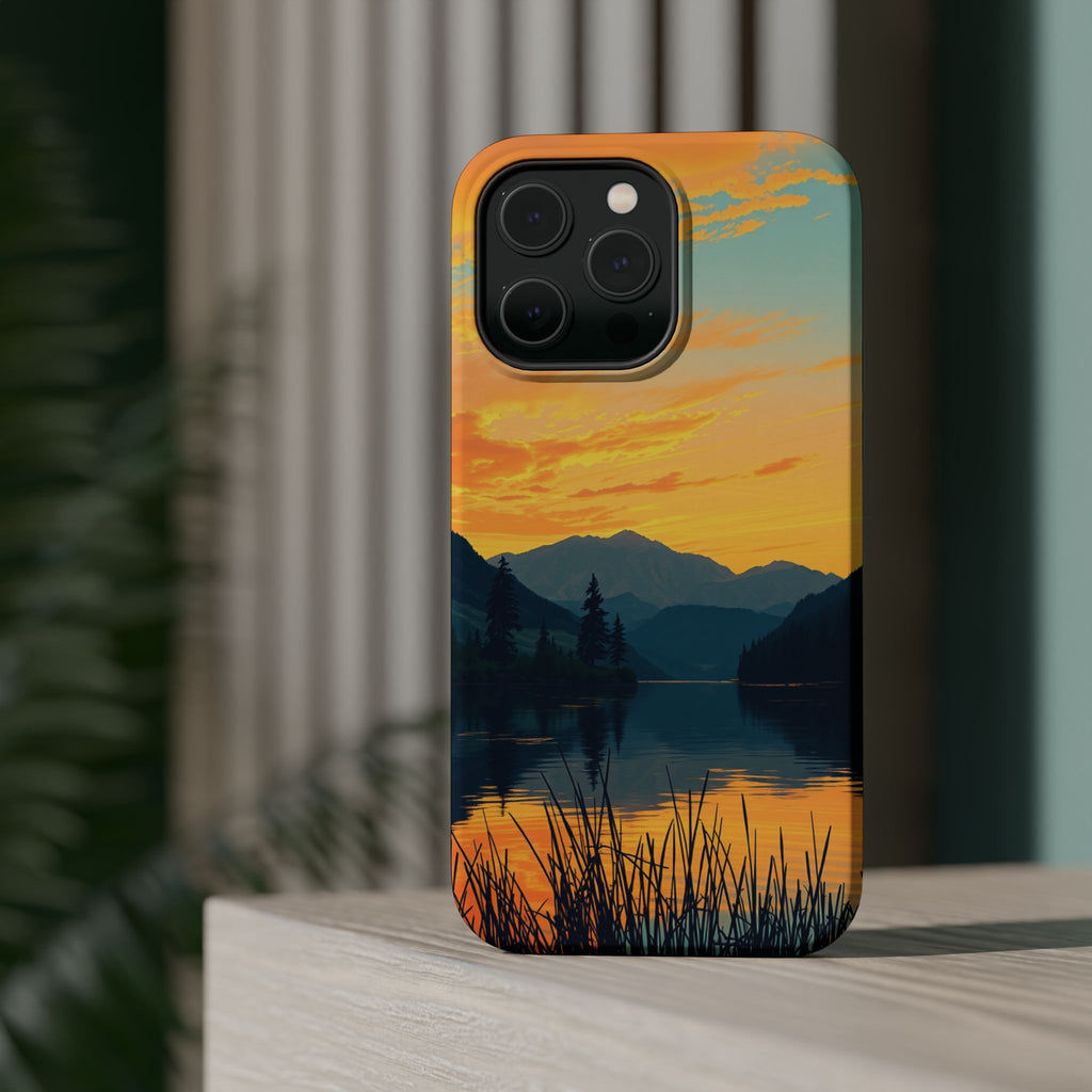 iPhone Lake at Twilight Oil Painting Impressionist iPhone Artistic · iPhone Case