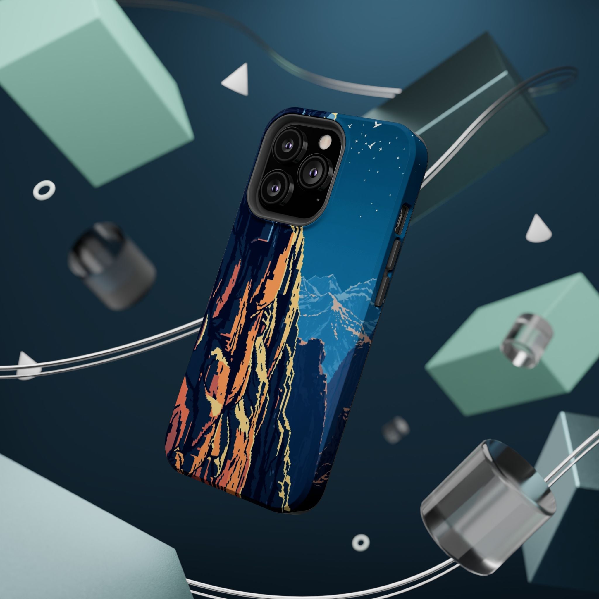 iPhone Midnight Blue And Silver Canyon Wall Slim iPhone Everyday · iPhone Case