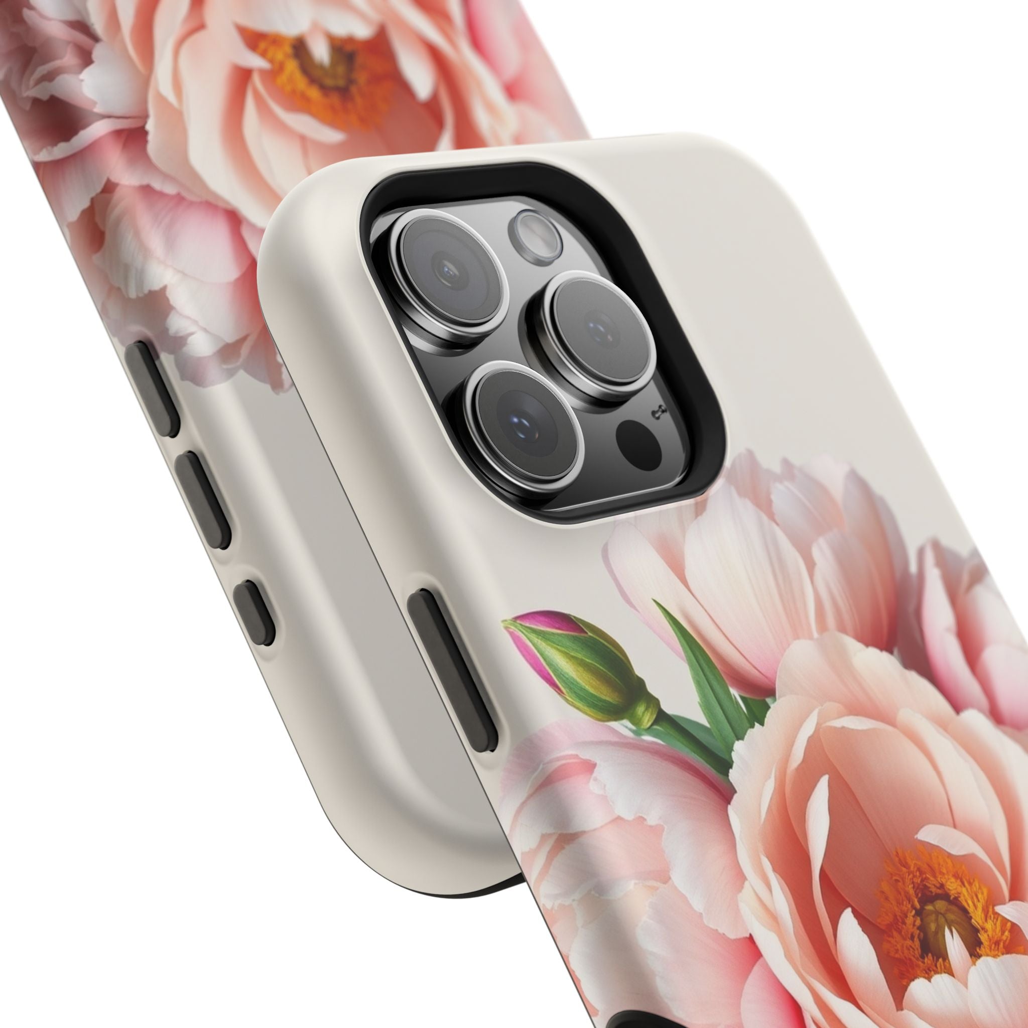 iPhone Serene Peony Bouquet Design Bold Modern Everyday Snap Case · iPhone Case