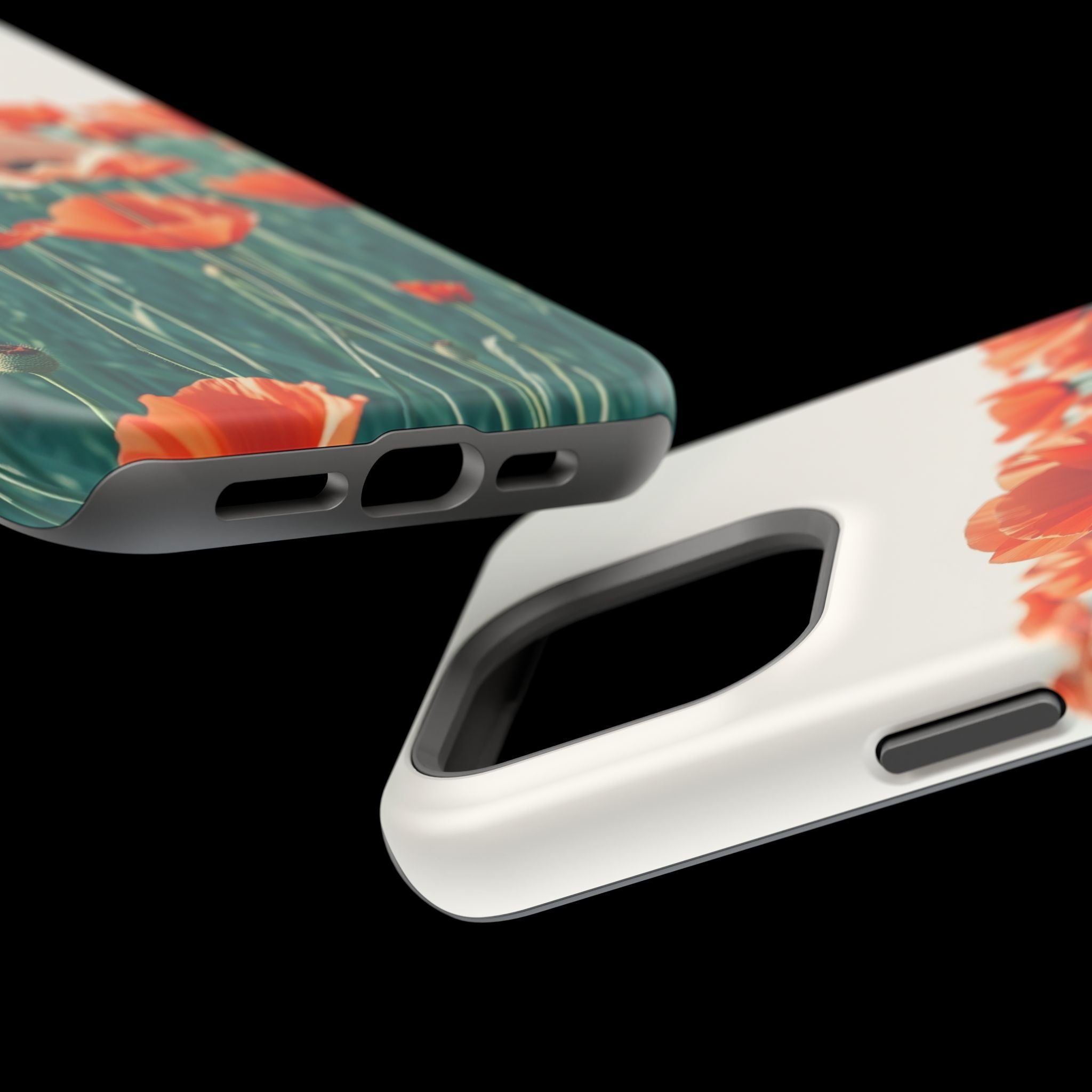 iPhone Mint And Blush Poppy Field 10 Slim Everyday Designer Case · iPhone Case