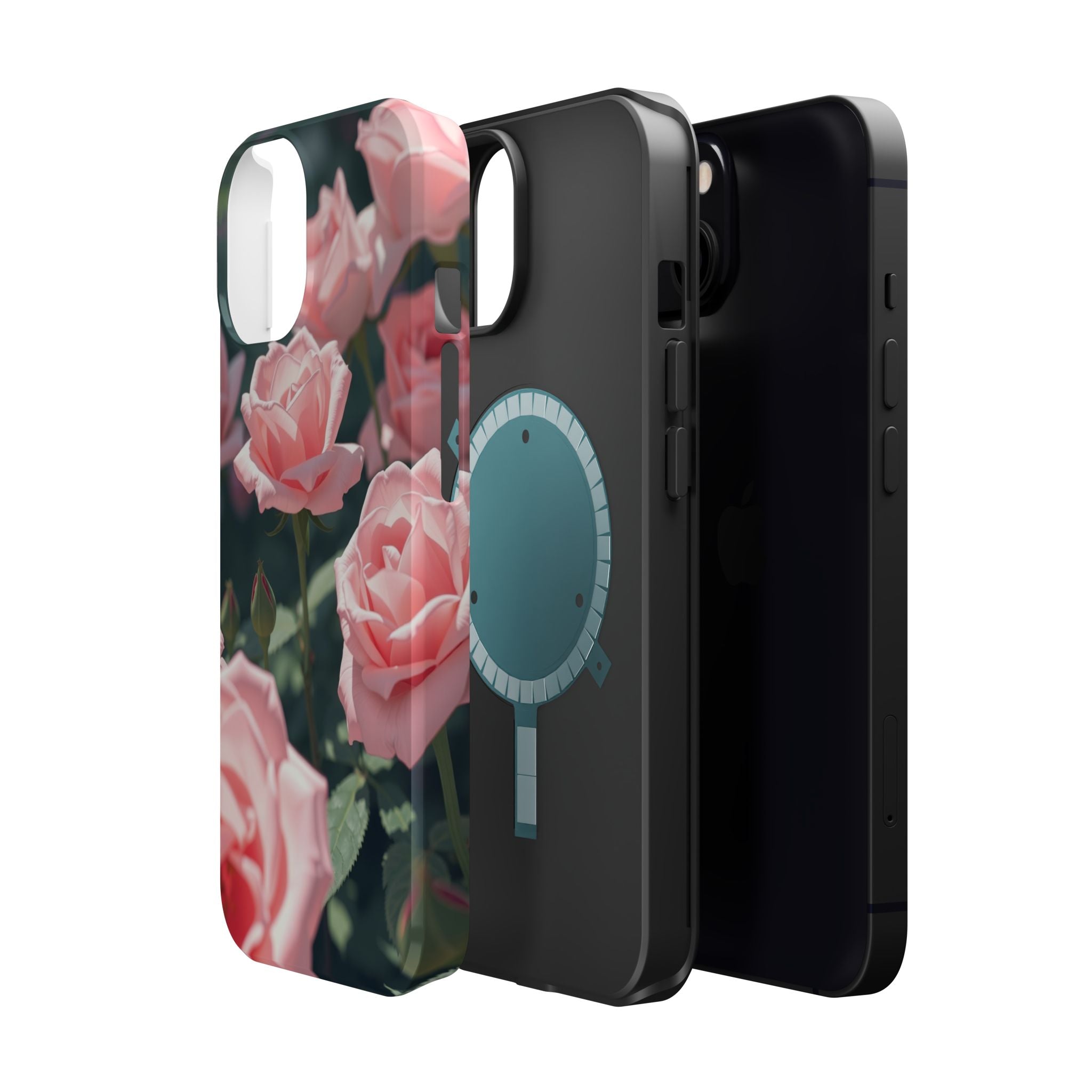 iPhone Mint And Blush Rose Garden Bold Modern Everyday Snap Case · iPhone Case