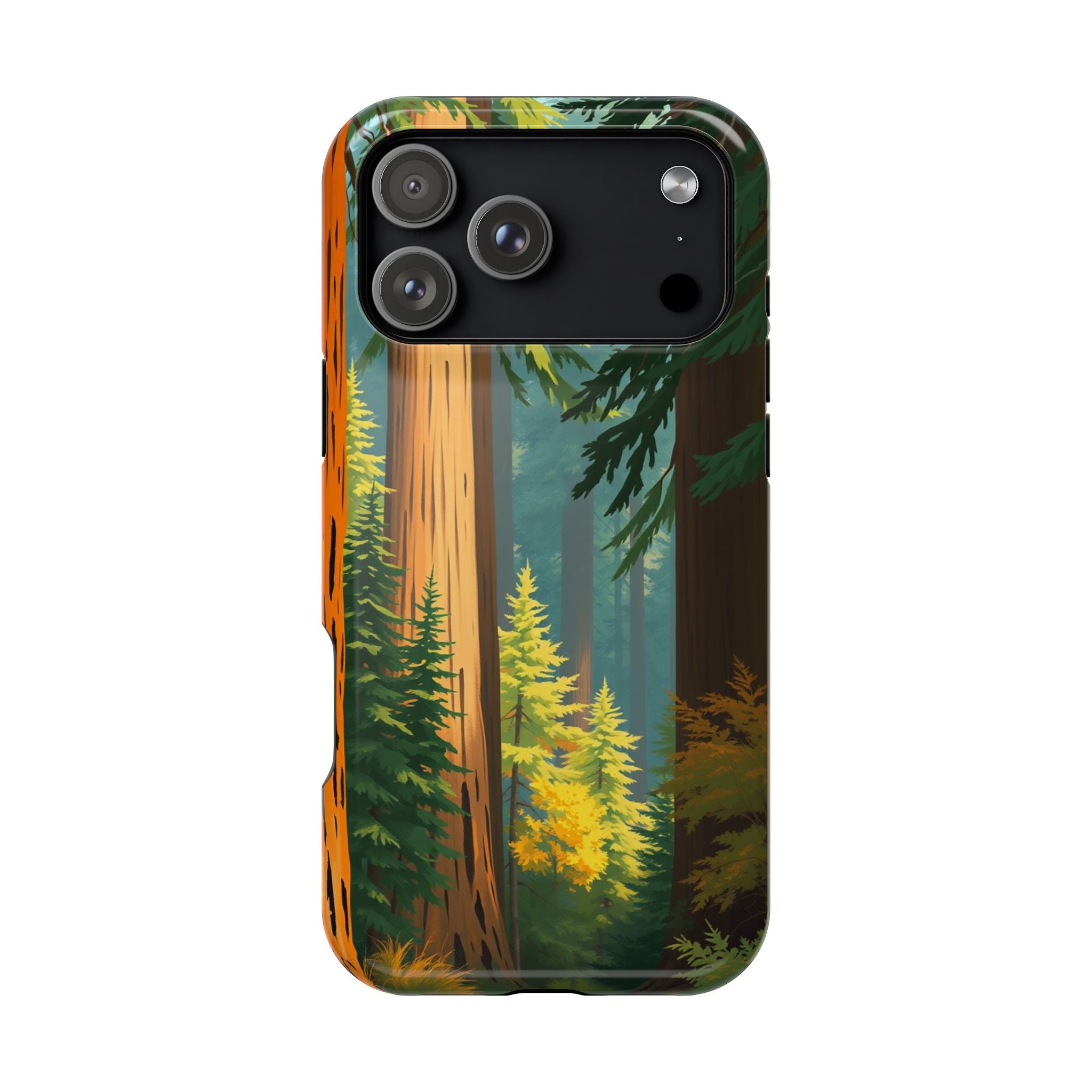 iPhone Redwood Forest Oil Painting Impressionist Clean iPhone Minimal · iPhone C