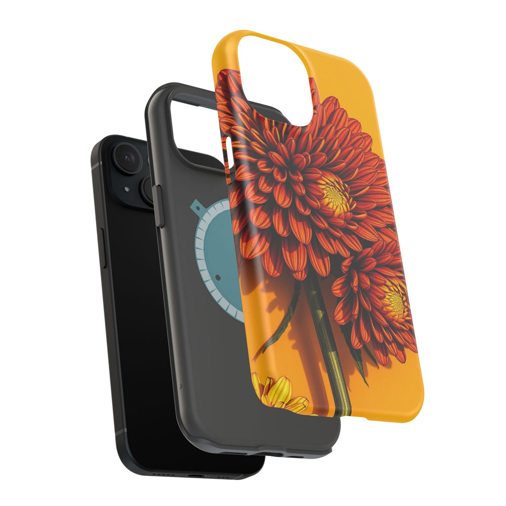 iPhone Mustard And Rust Ranunculus Stack Slim Everyday iPhone 14 · iPhone Case