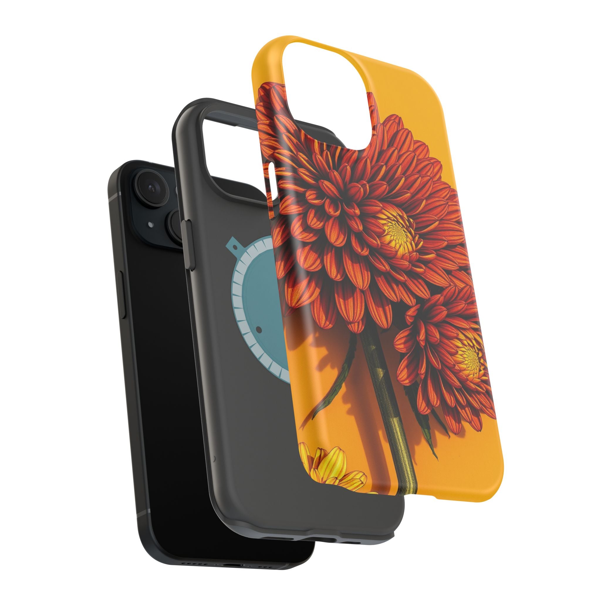 iPhone Mustard And Rust Ranunculus Stack Slim Everyday iPhone 14 · iPhone Case