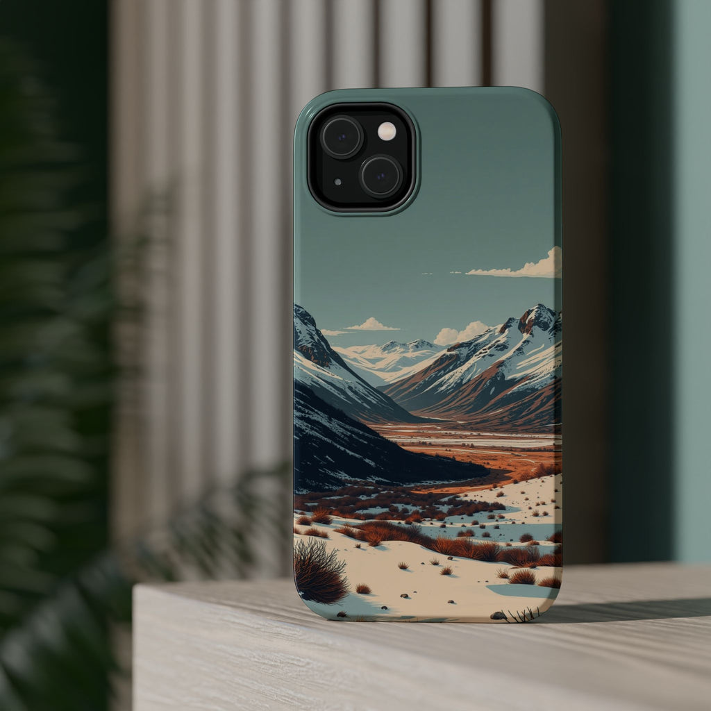 iPhone Serene Tundra Expanse Design Slim Everyday Designer Case · iPhone Case