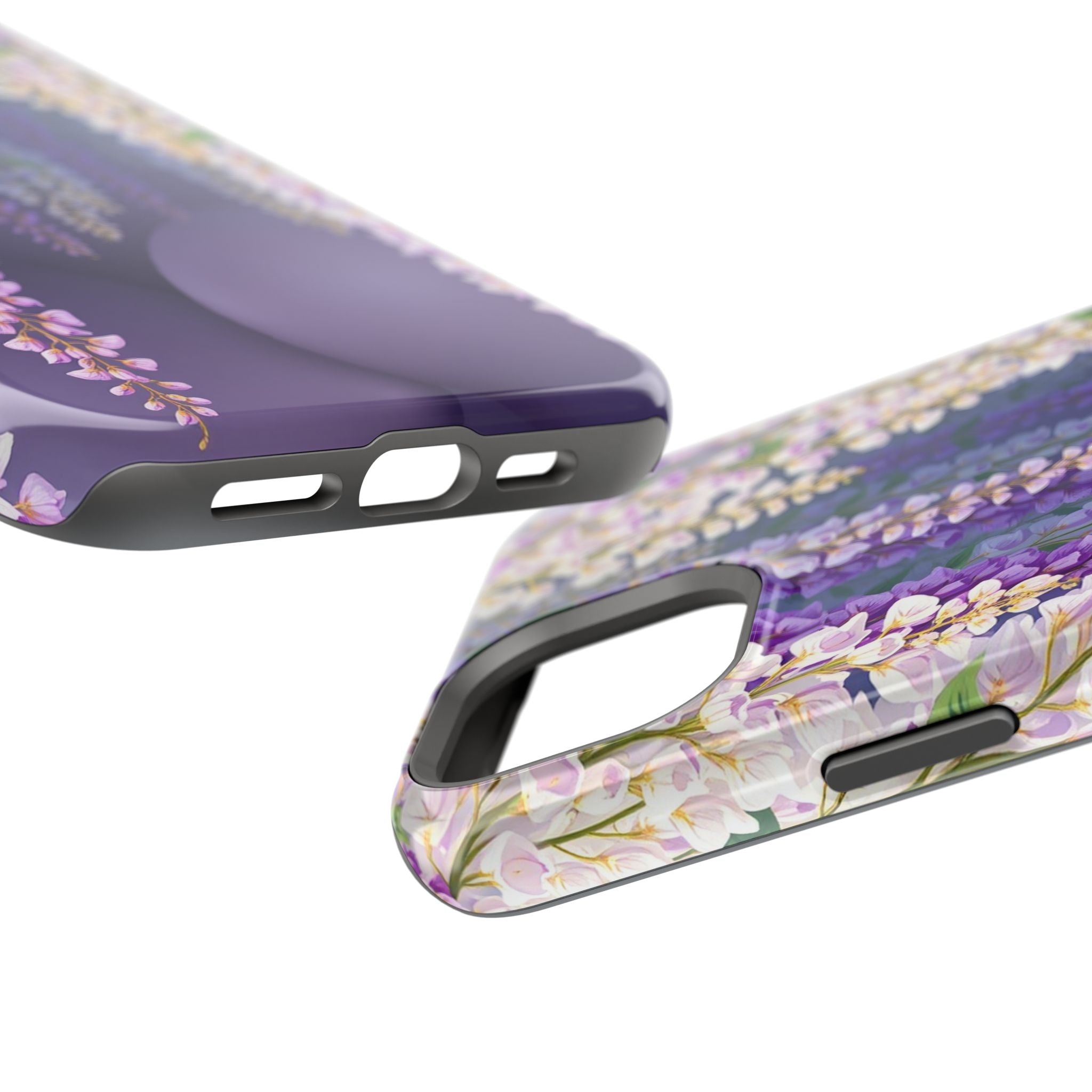 iPhone Mint And Blush Wisteria Cascade Slim Everyday Designer Case · iPhone Case