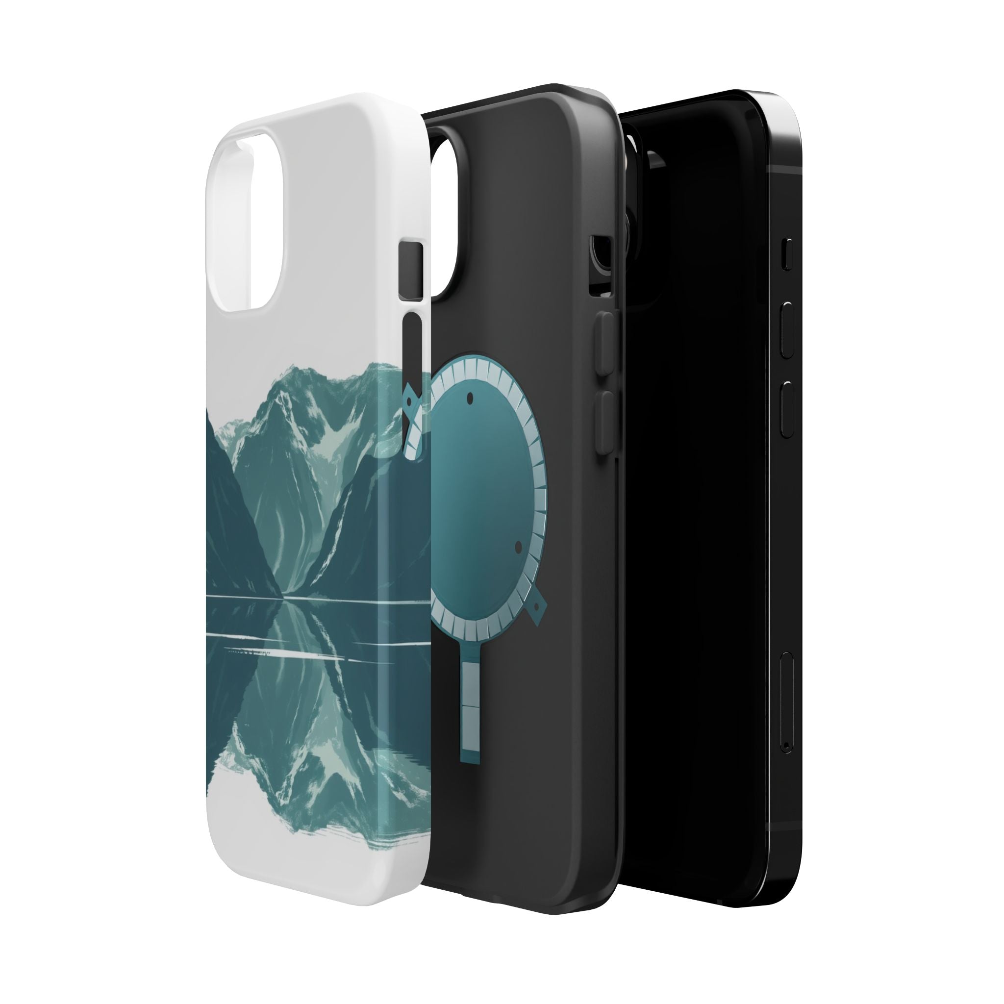 iPhone Sage And Ivory Fjord Reflection Slim Everyday Designer Case · iPhone Case