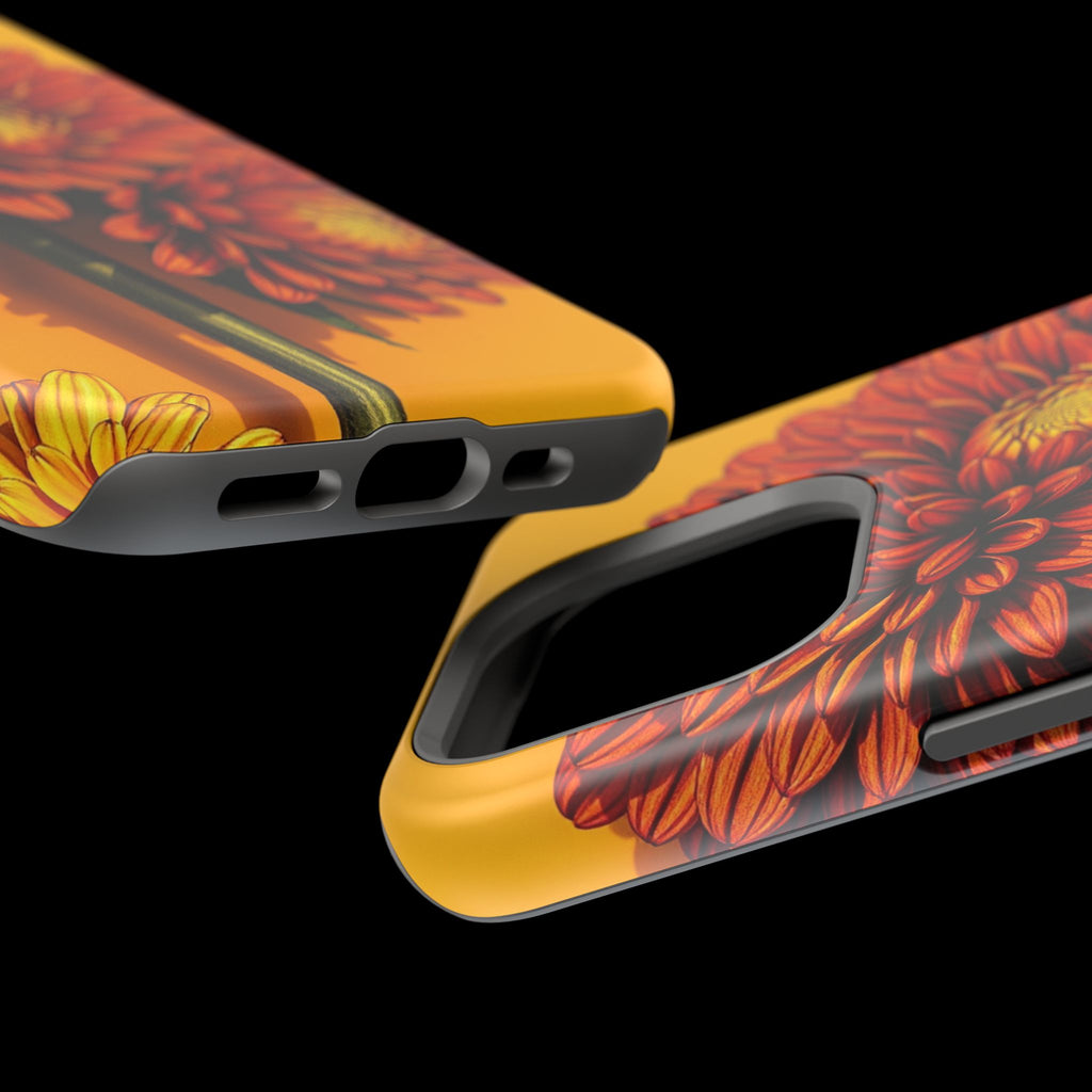iPhone Mustard And Rust Ranunculus Stack Slim Everyday iPhone 14 · iPhone Case