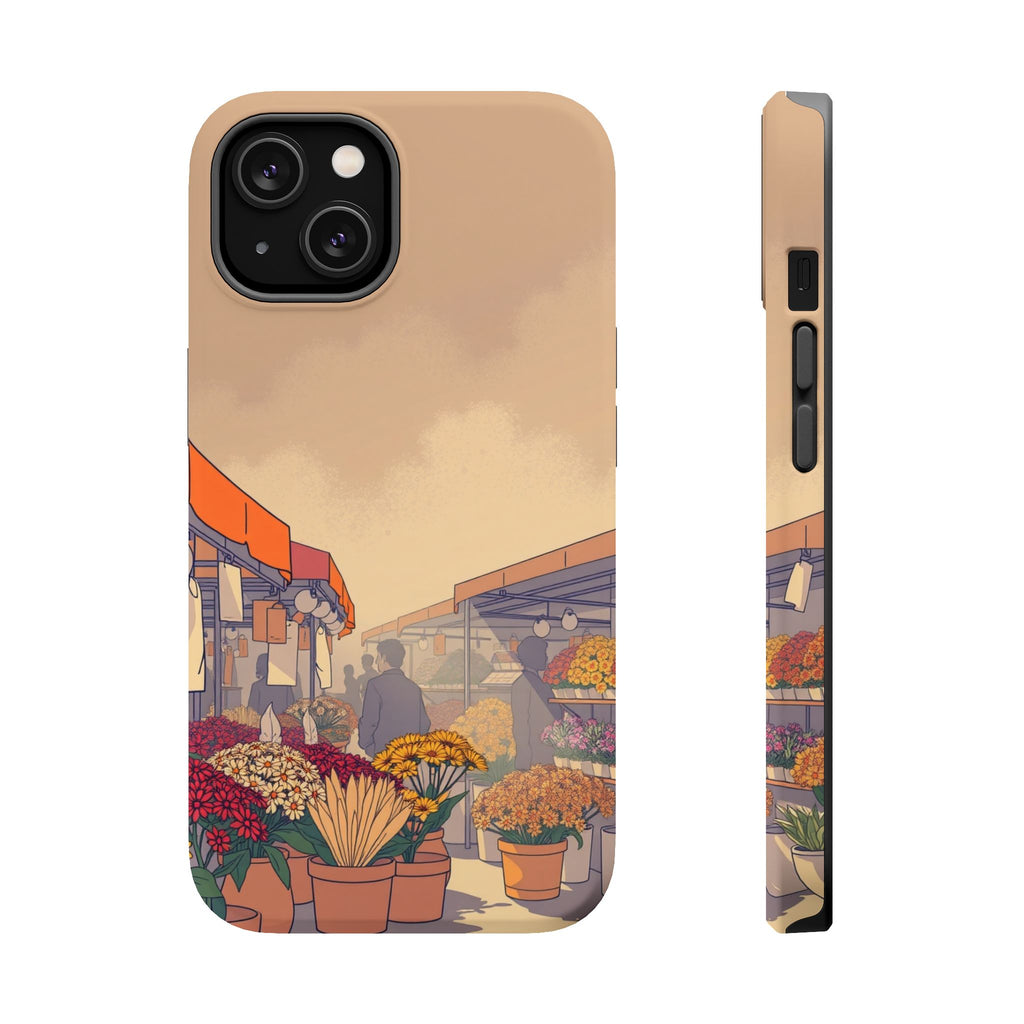 iPhone Vibrant Flower Market Design Slim Everyday Designer Case · iPhone Case